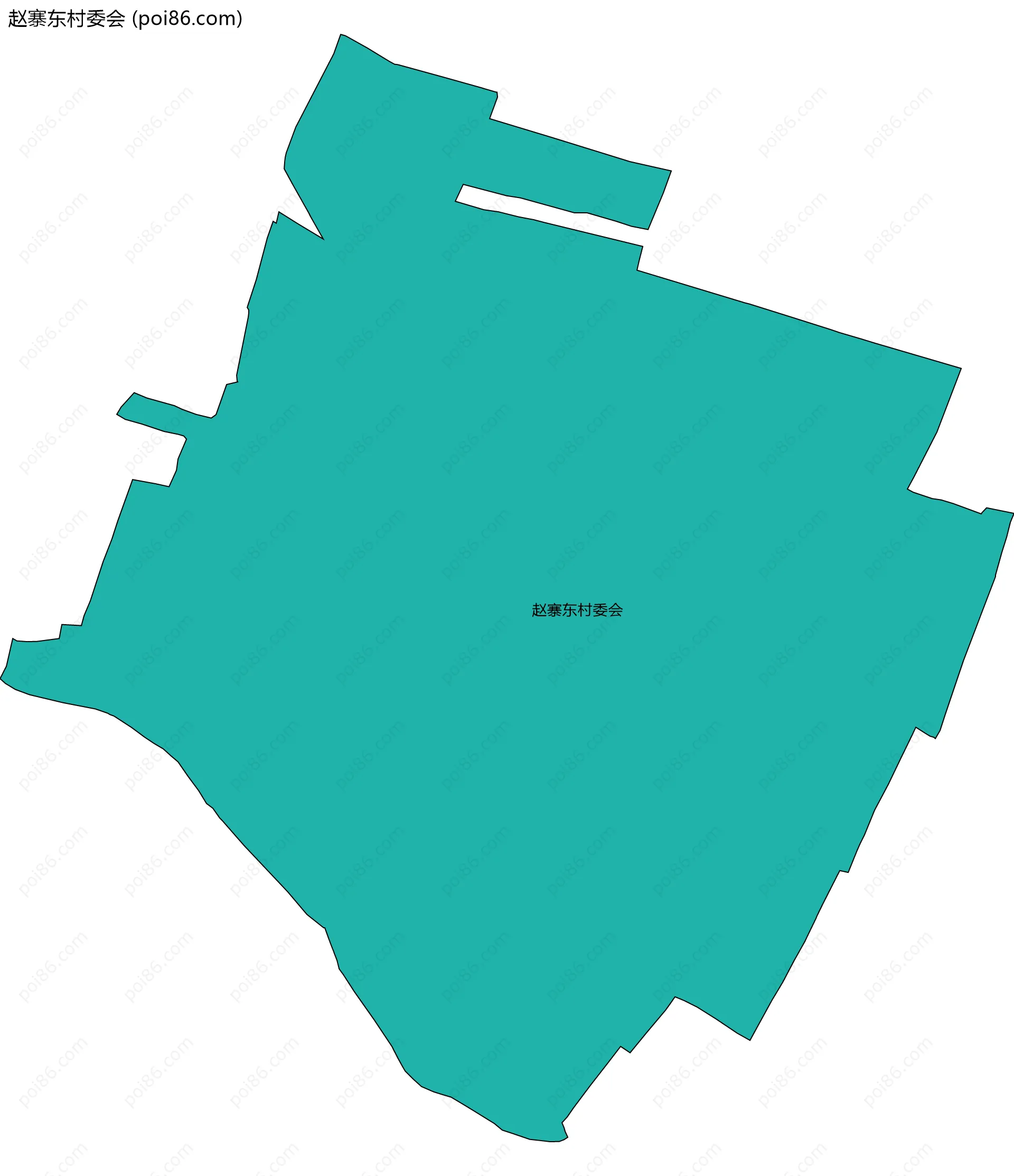 赵寨东村委会边界地图