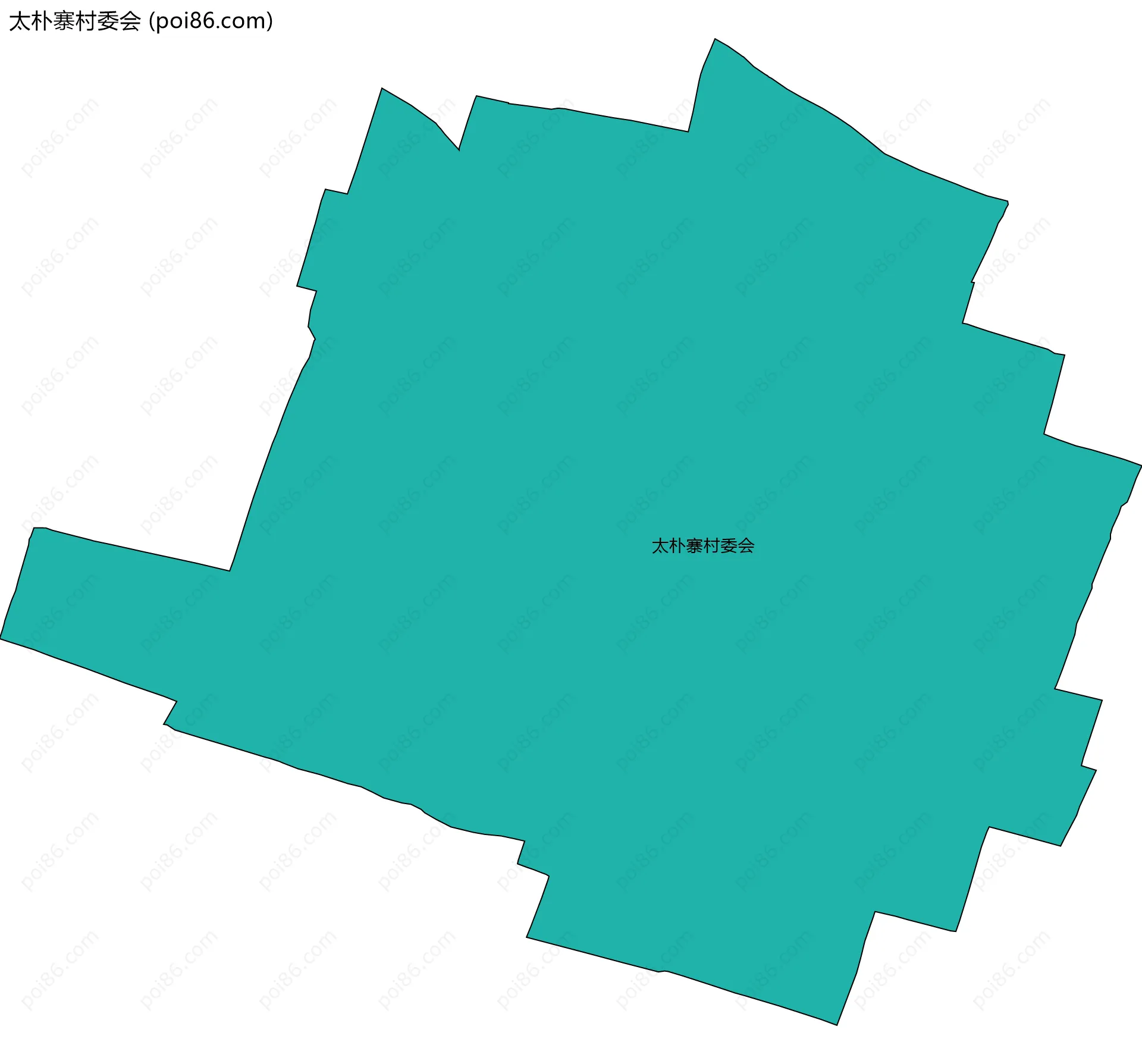 太朴寨村委会边界地图