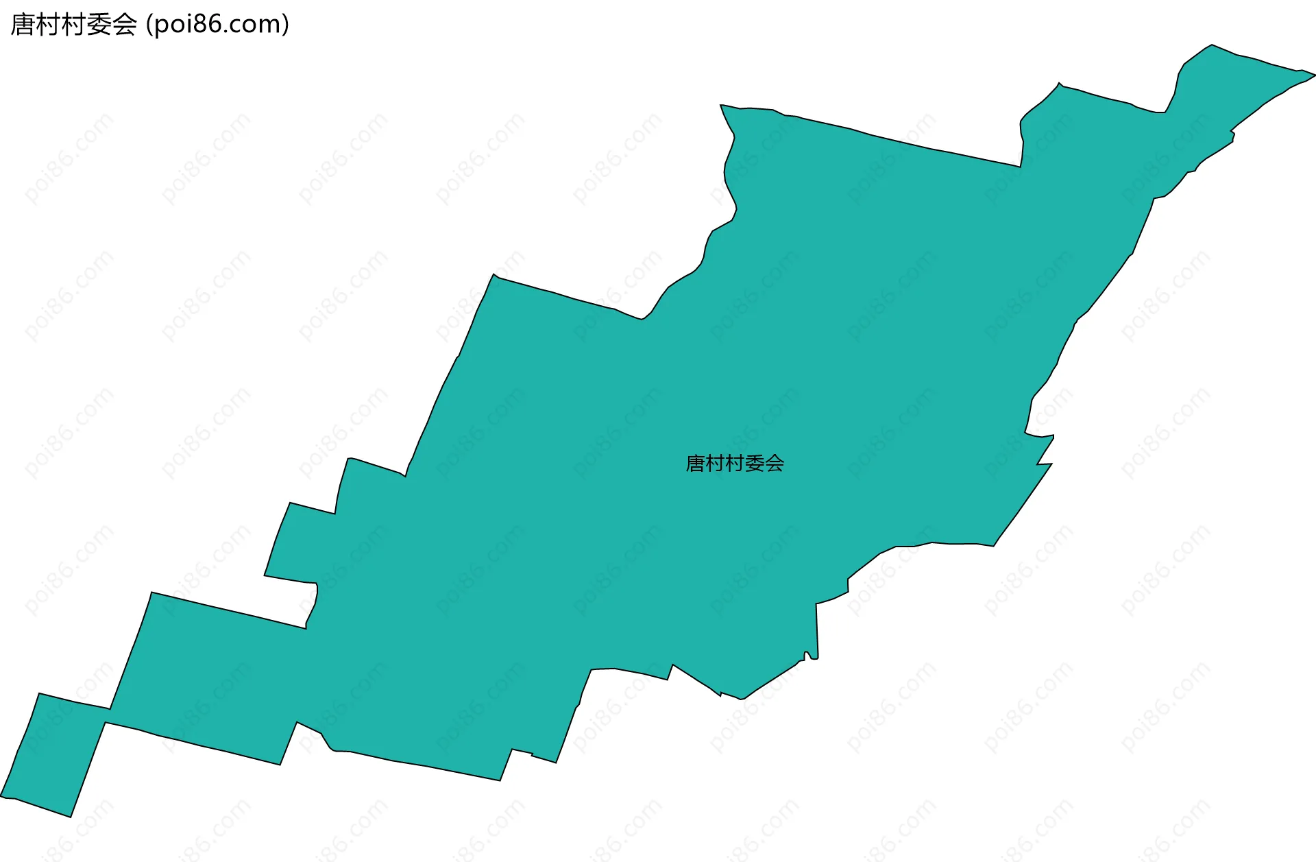 唐村村委会边界地图