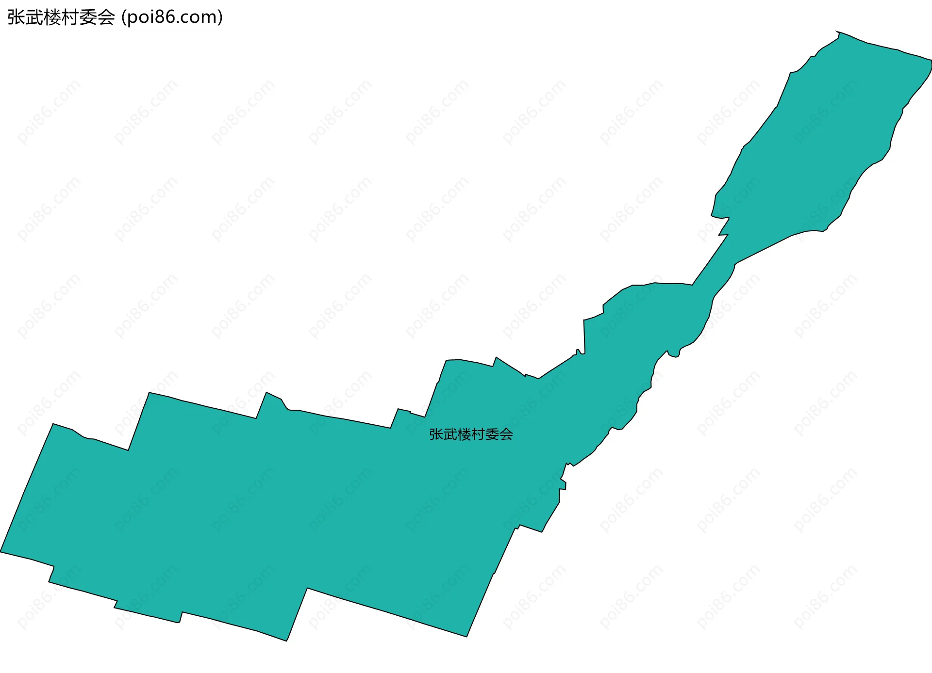 张武楼村委会边界地图