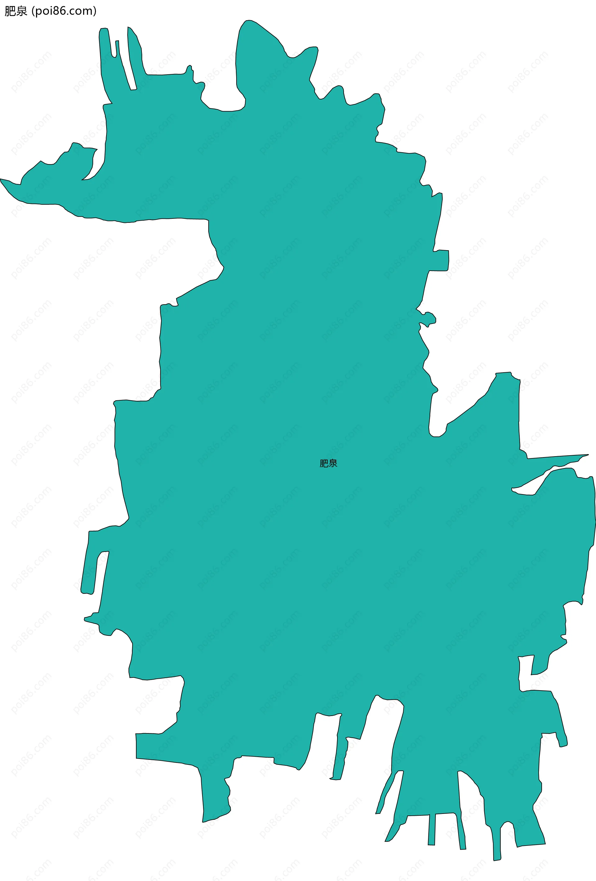 肥泉边界地图