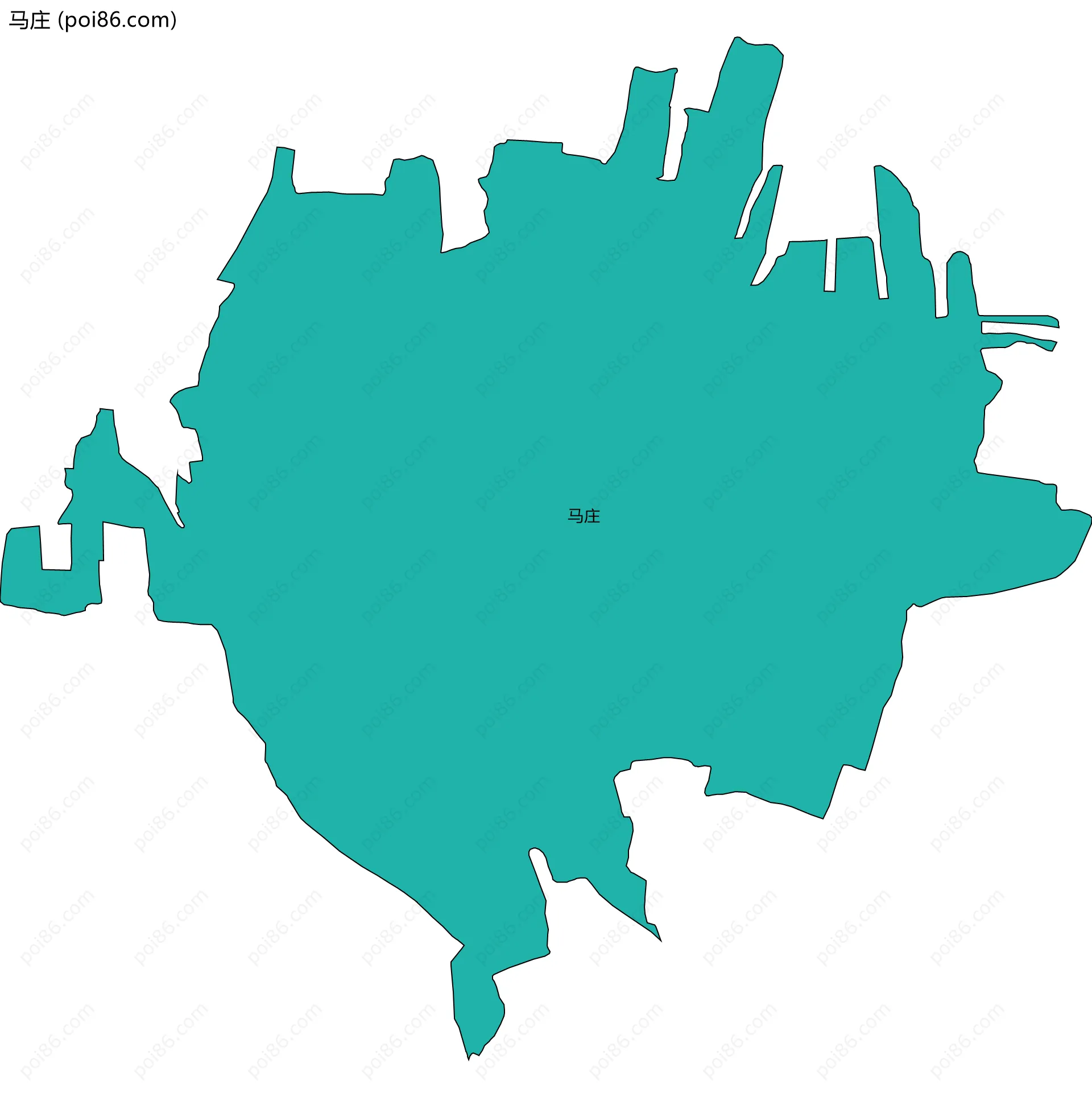 马庄边界地图