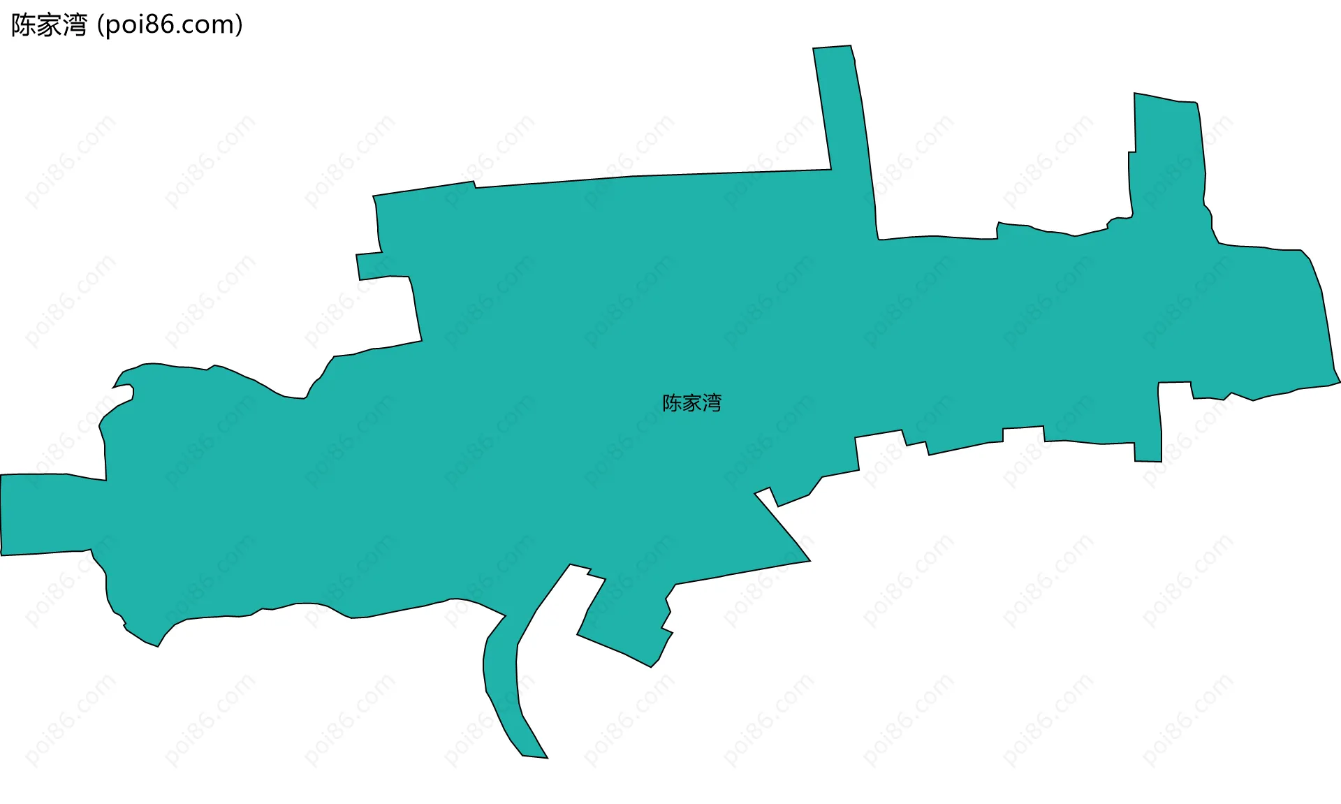 陈家湾边界地图