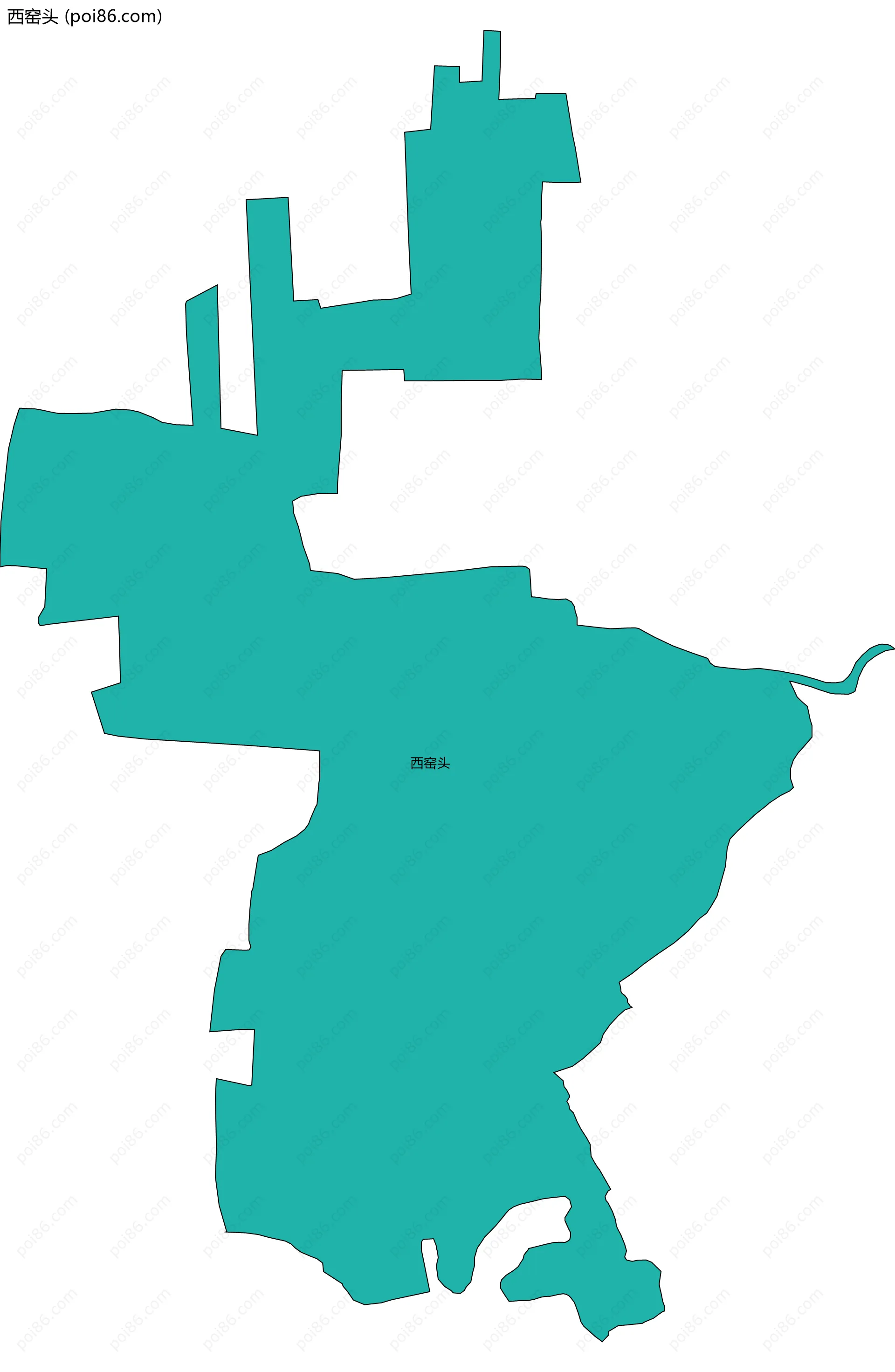 西窑头边界地图