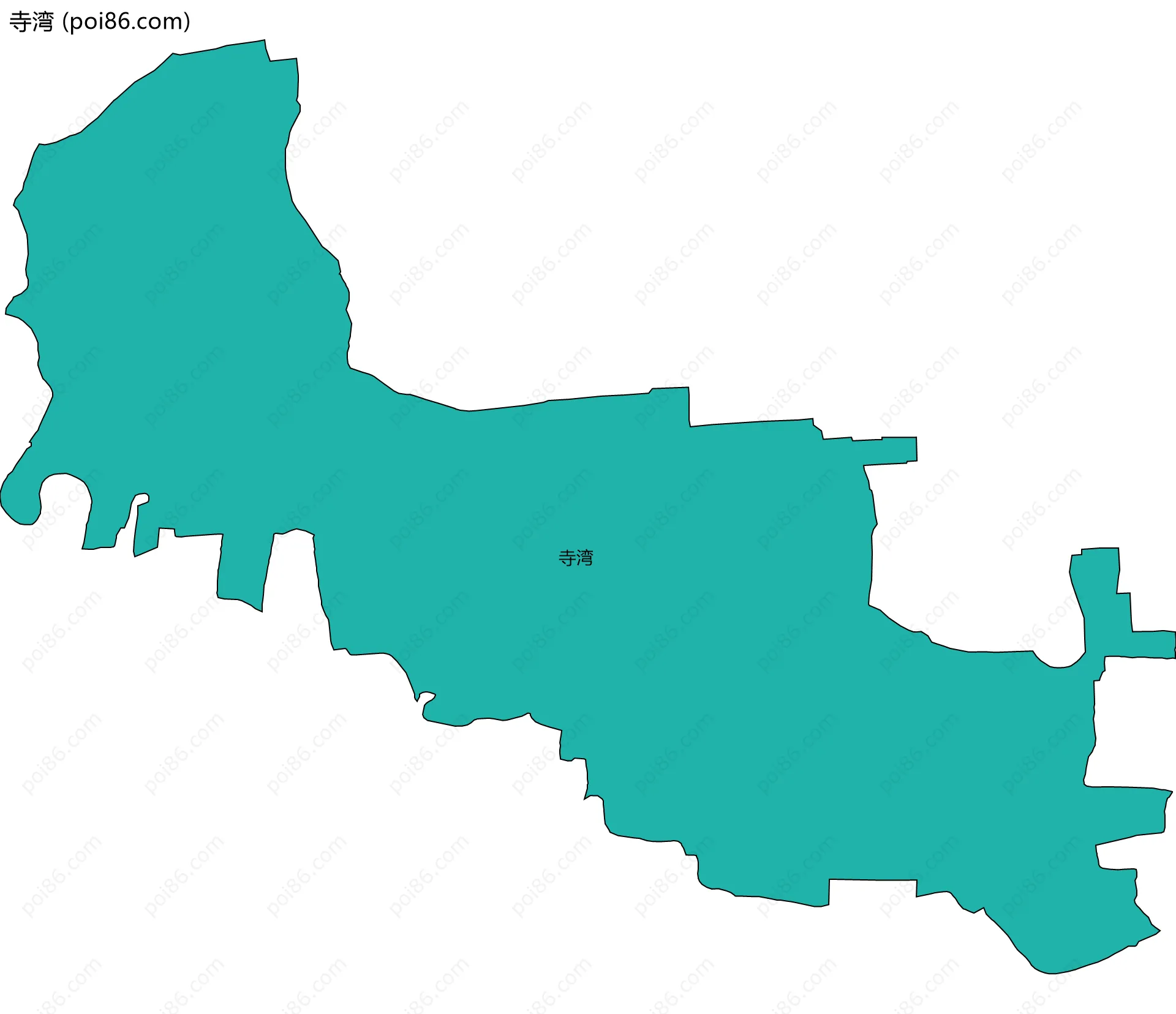寺湾边界地图
