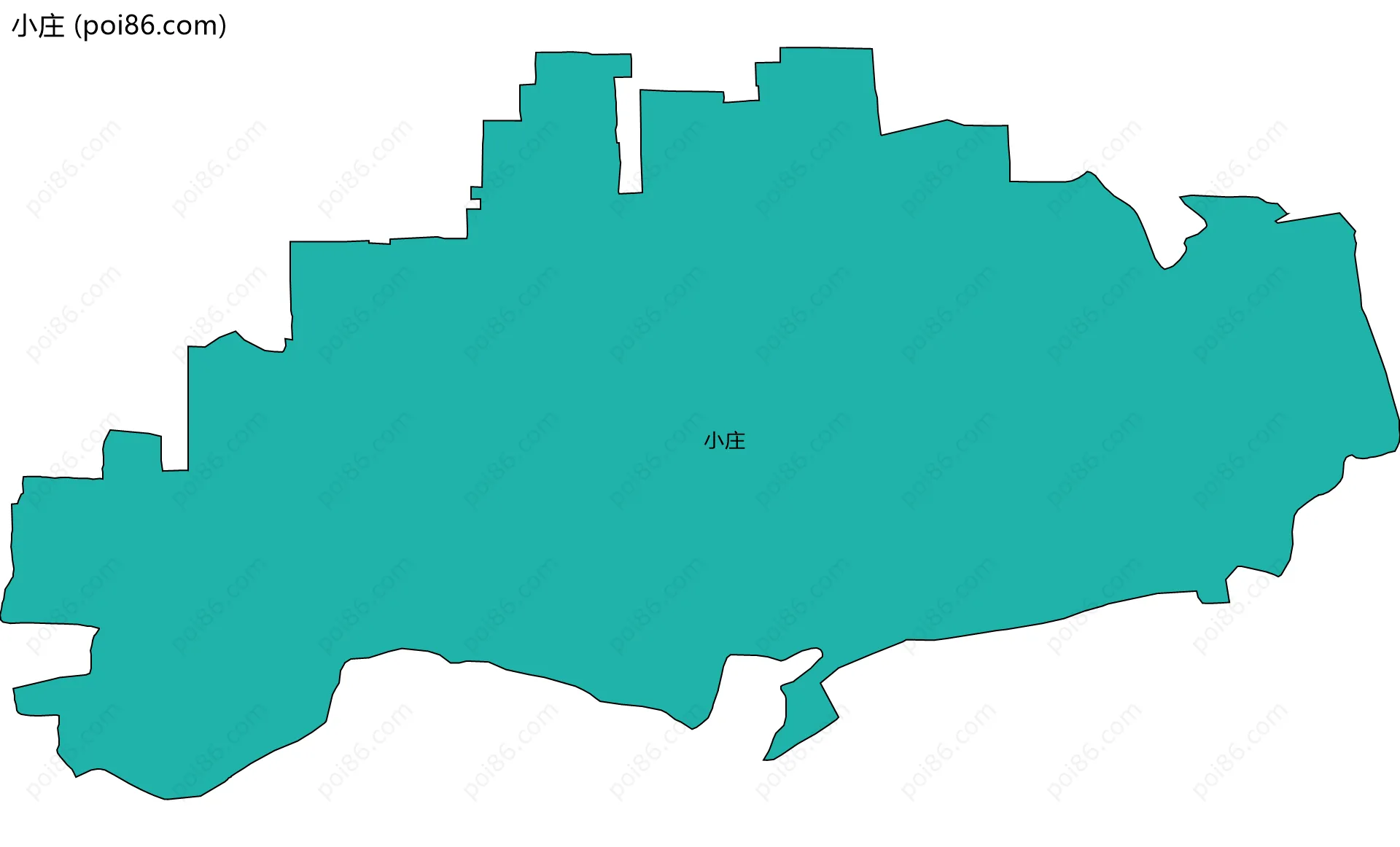 小庄边界地图