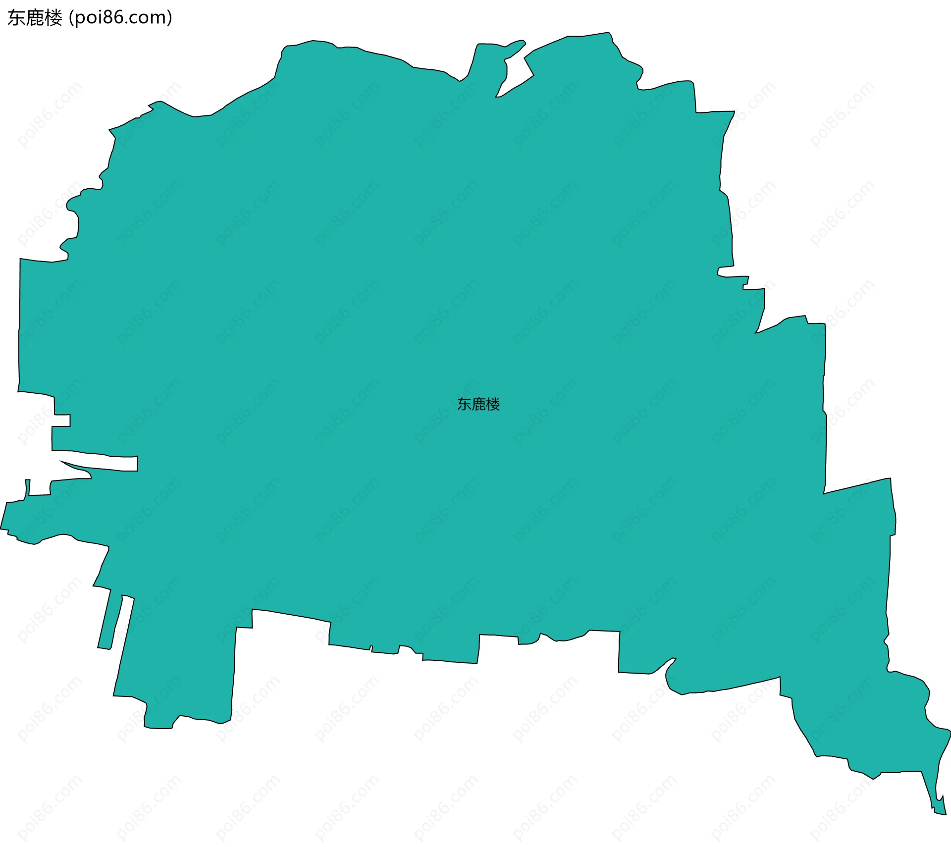 东鹿楼边界地图