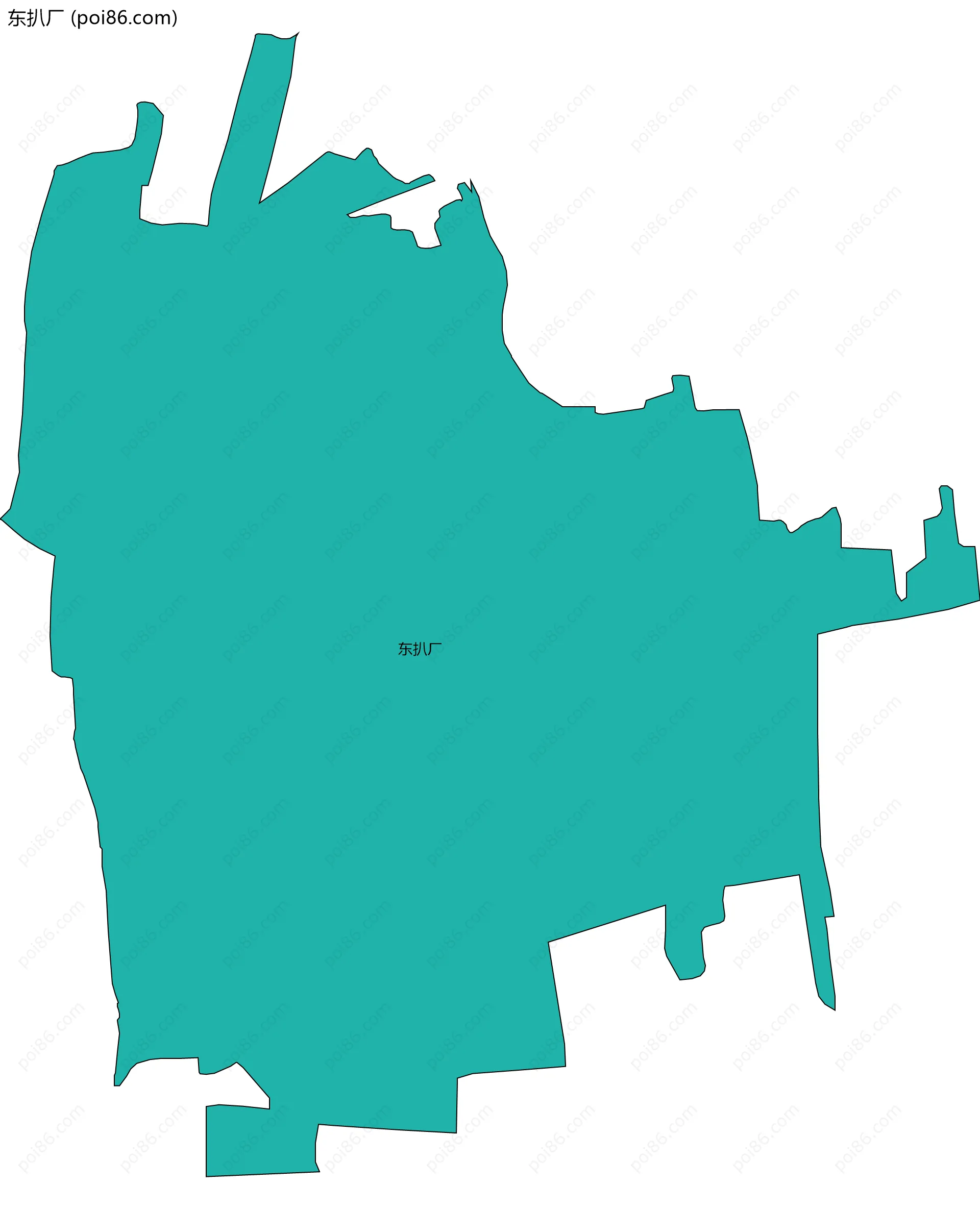 东扒厂边界地图