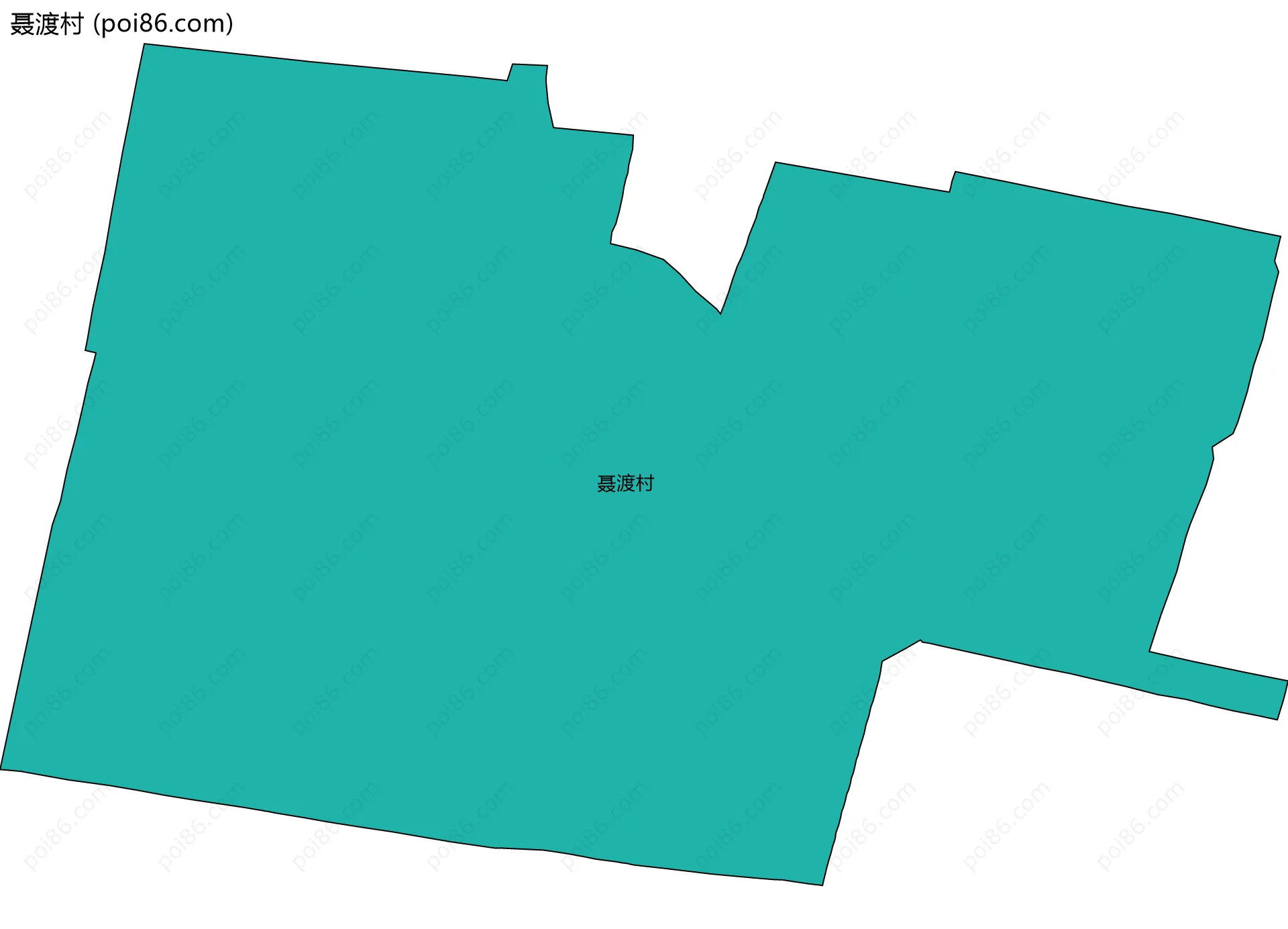 聂渡村边界地图