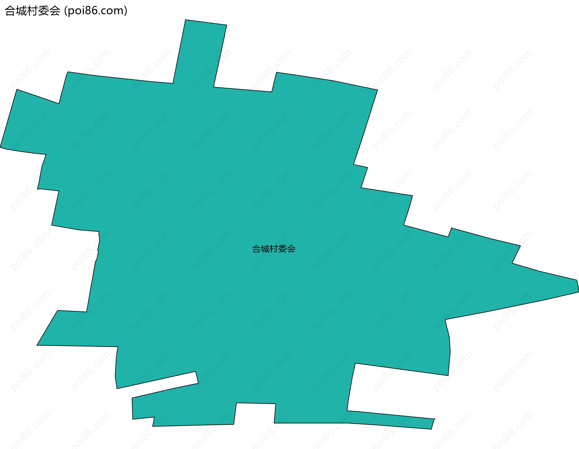 合城村委会边界地图