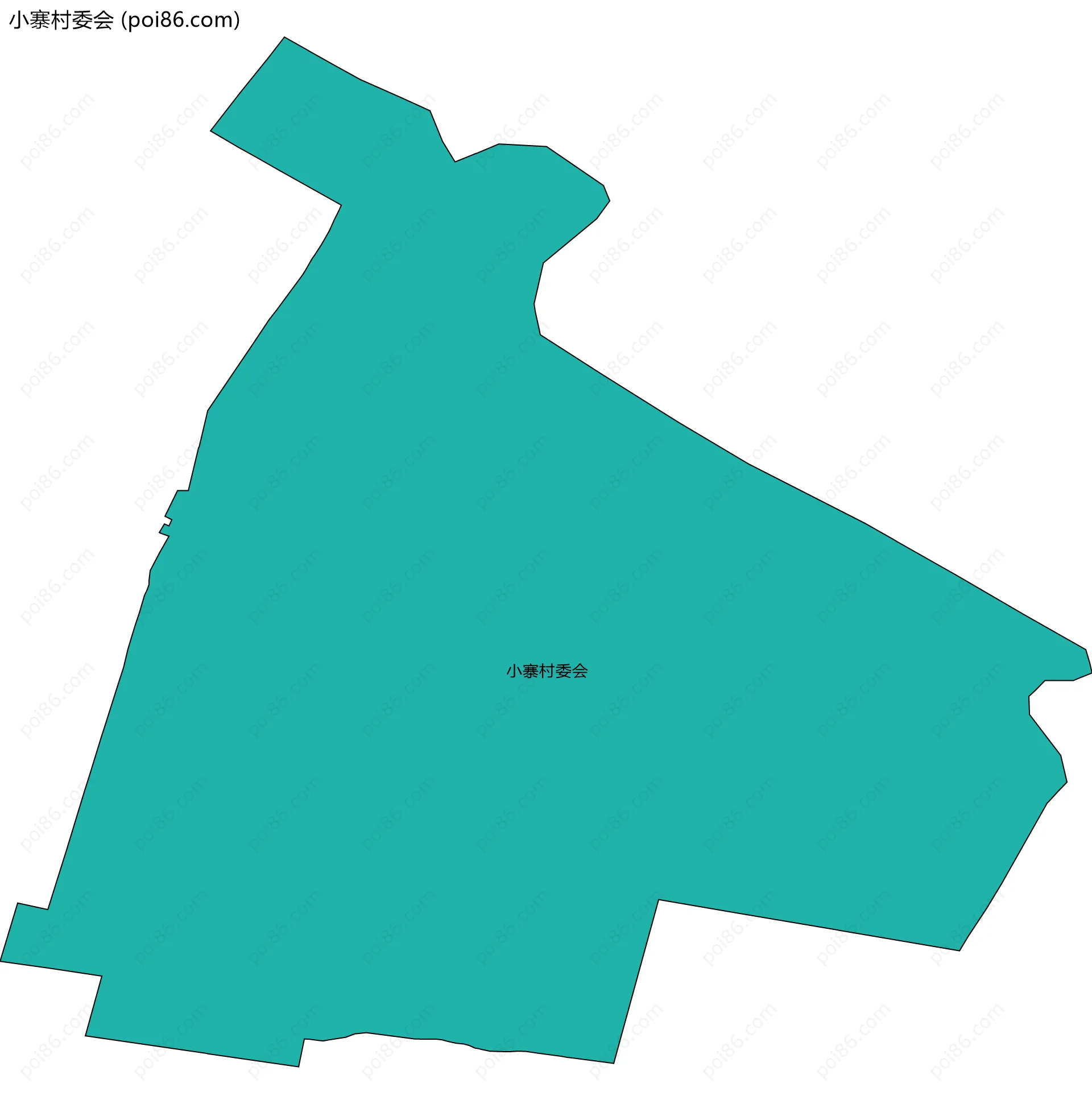 小寨村委会边界地图