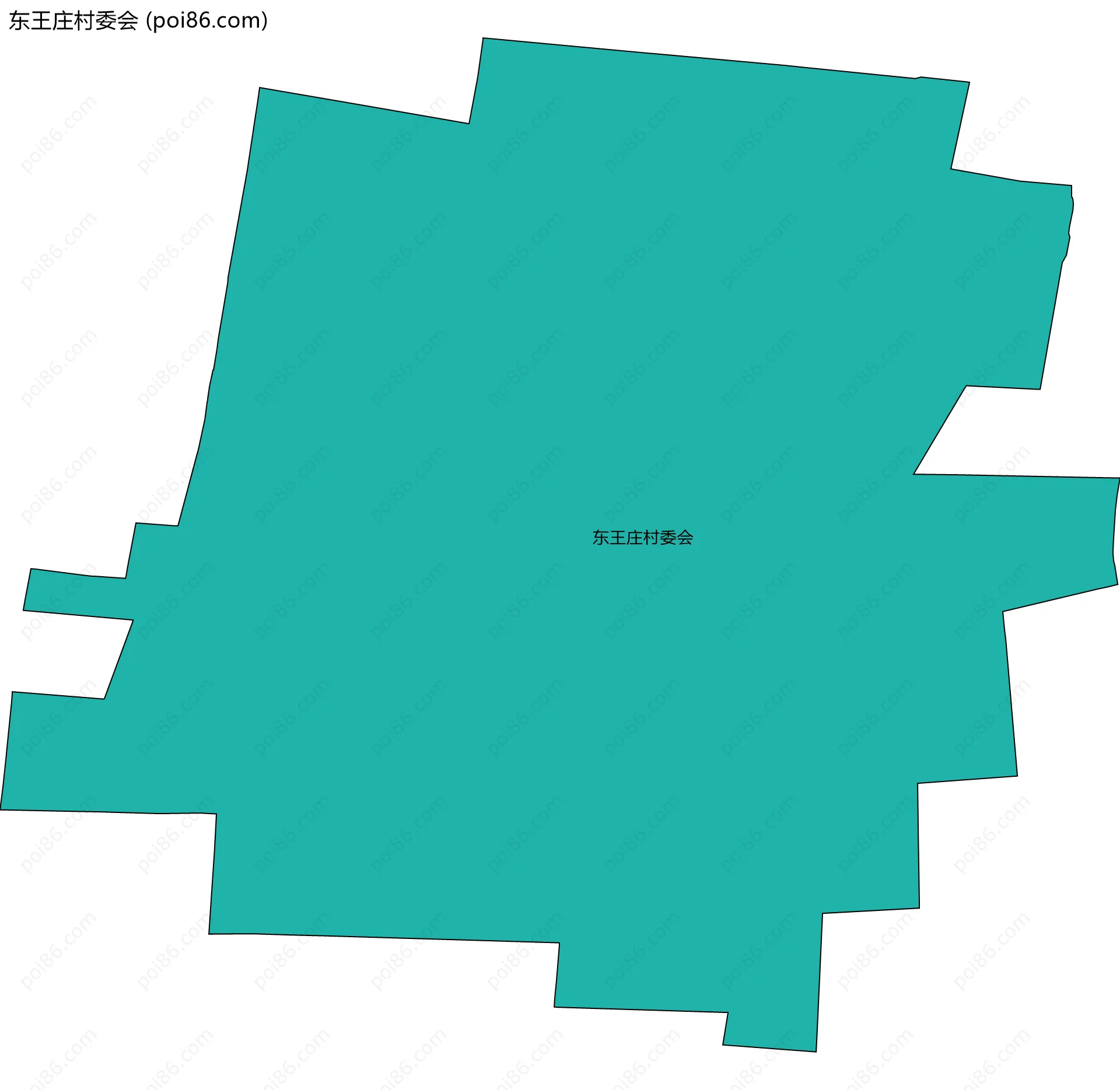 东王庄村委会边界地图