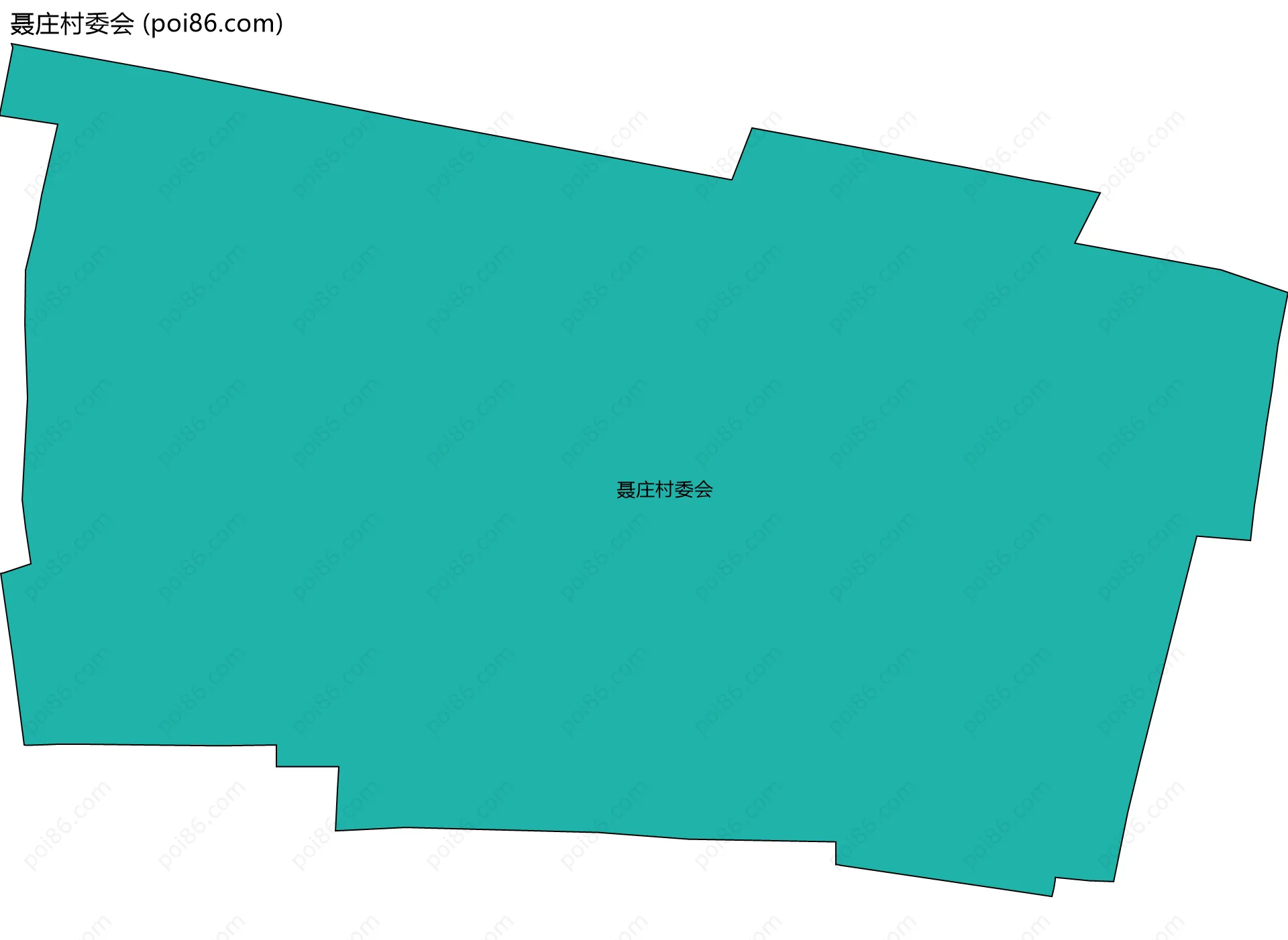 聂庄村委会边界地图