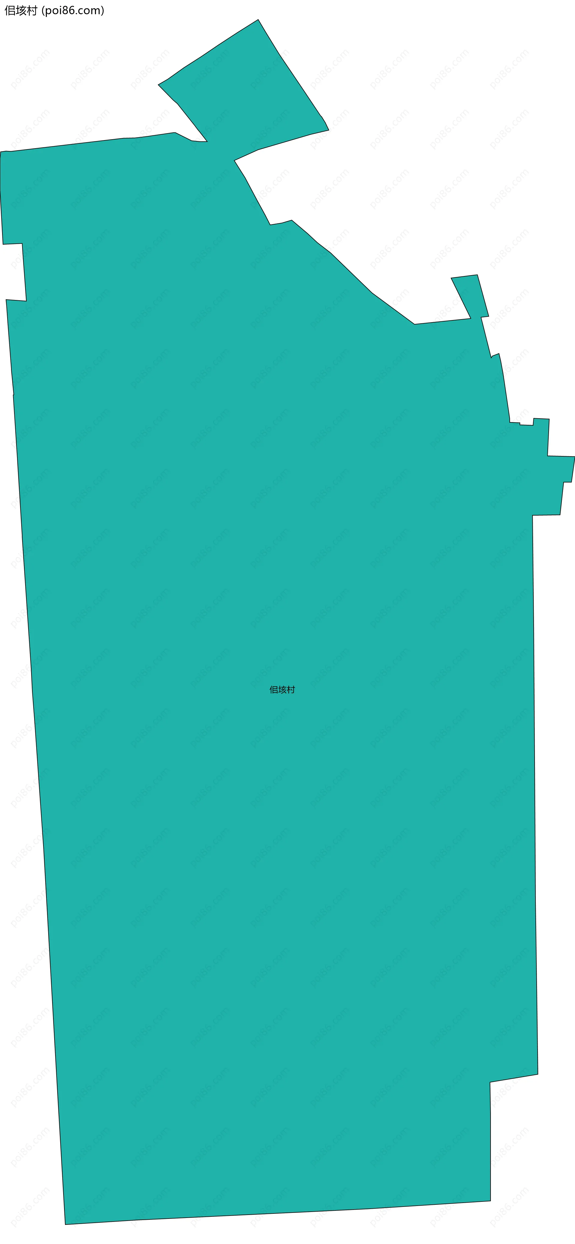 佀垓村边界地图