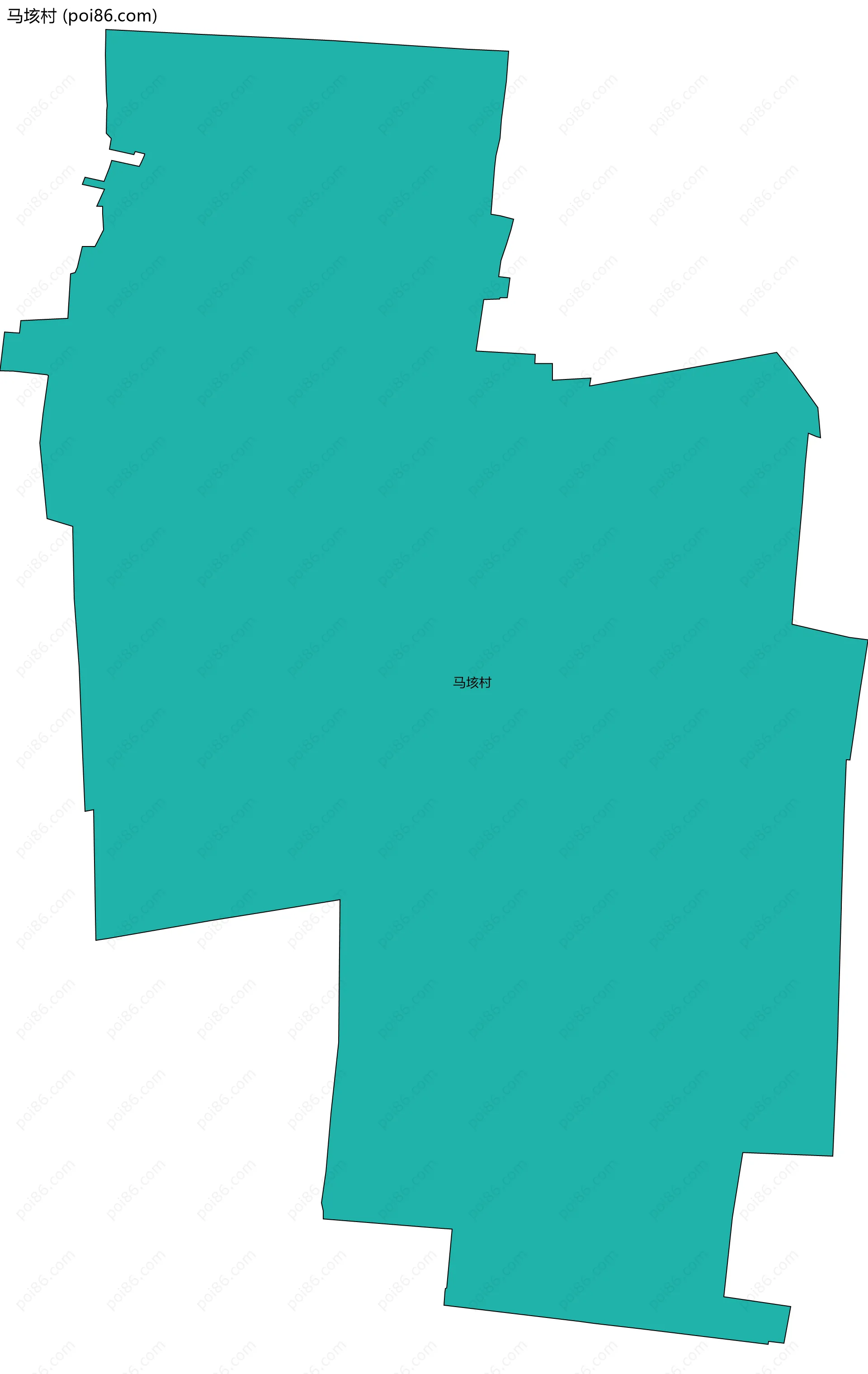 马垓村边界地图