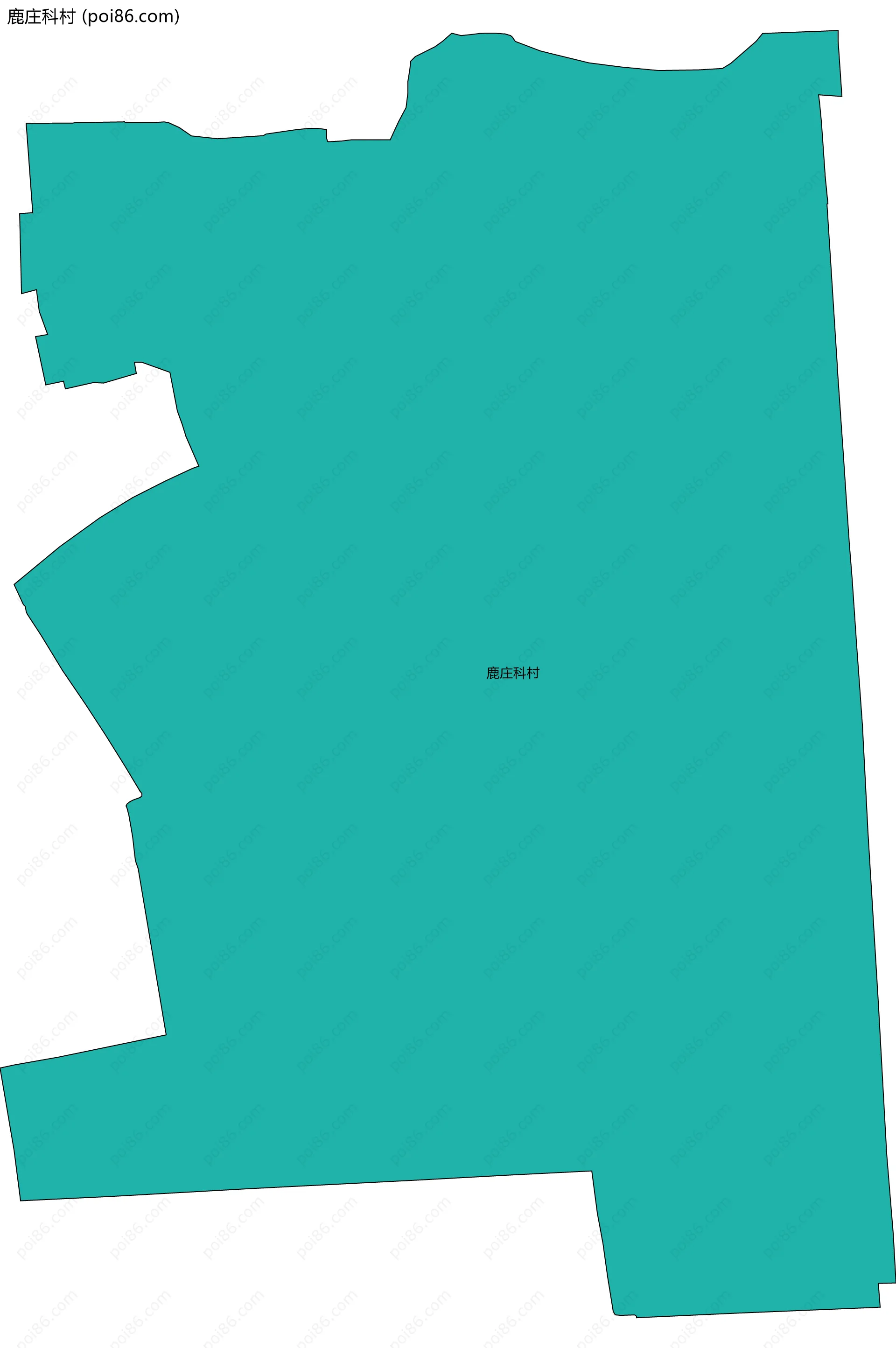 鹿庄科村边界地图