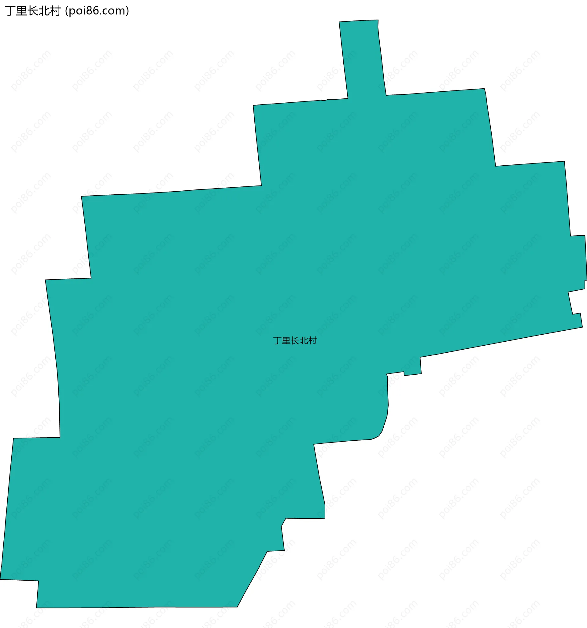 丁里长北村边界地图
