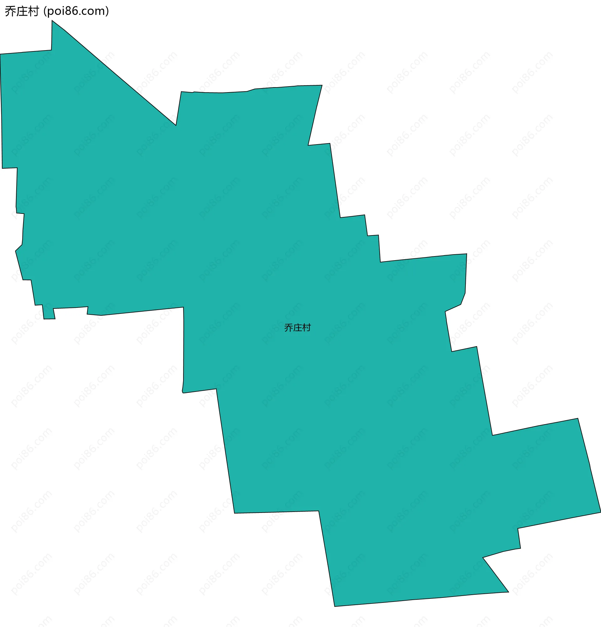 乔庄村边界地图