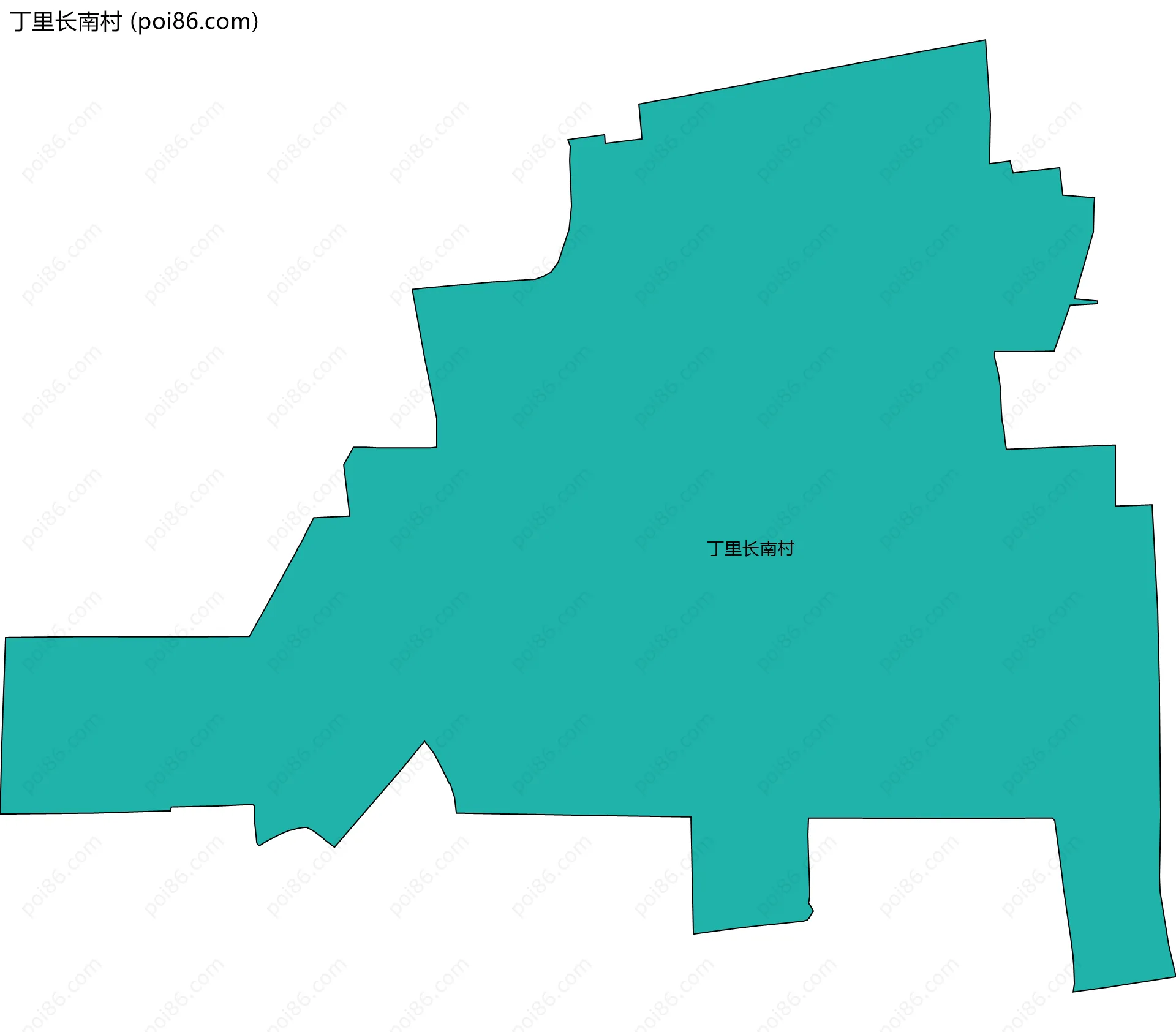 丁里长南村边界地图