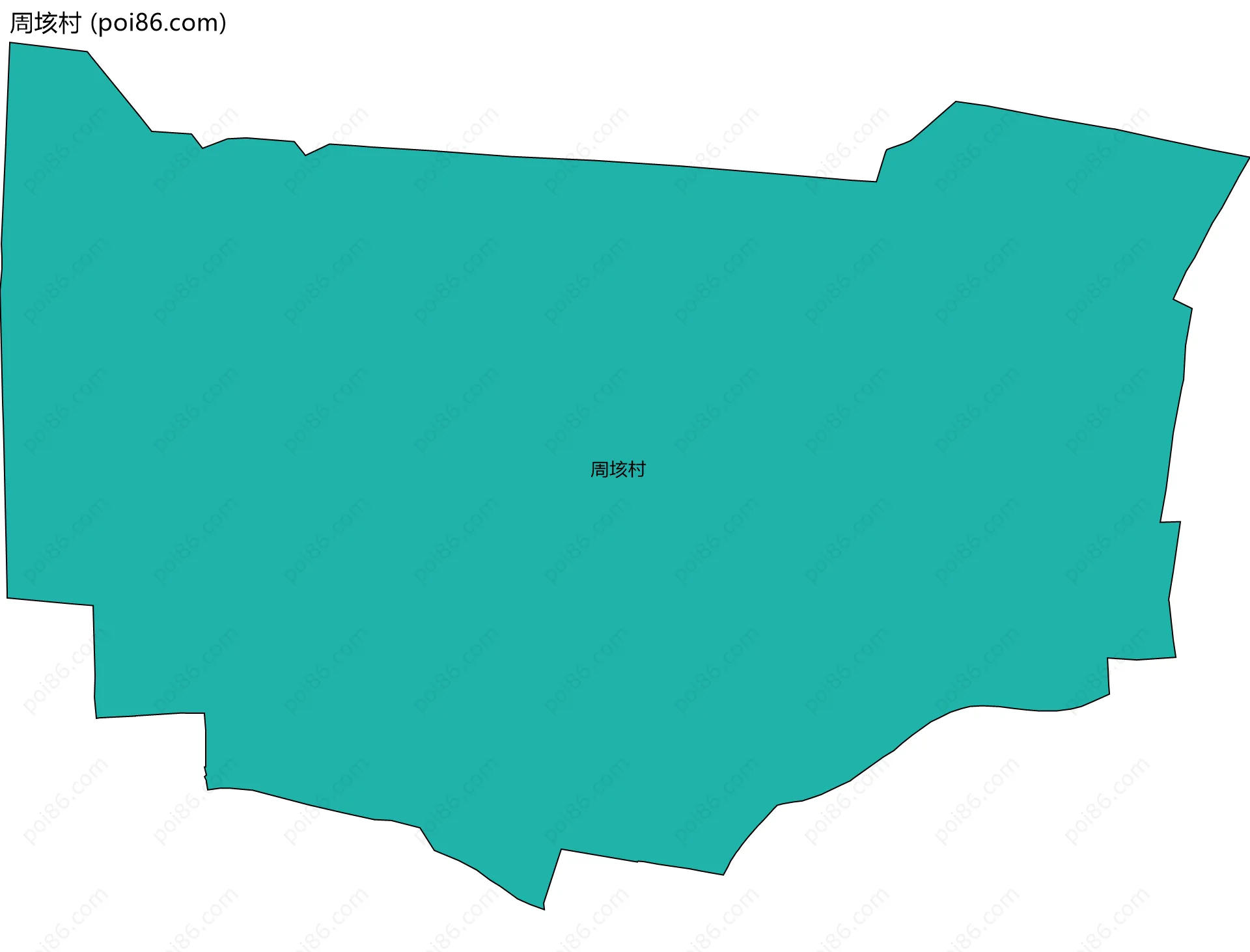 周垓村边界地图
