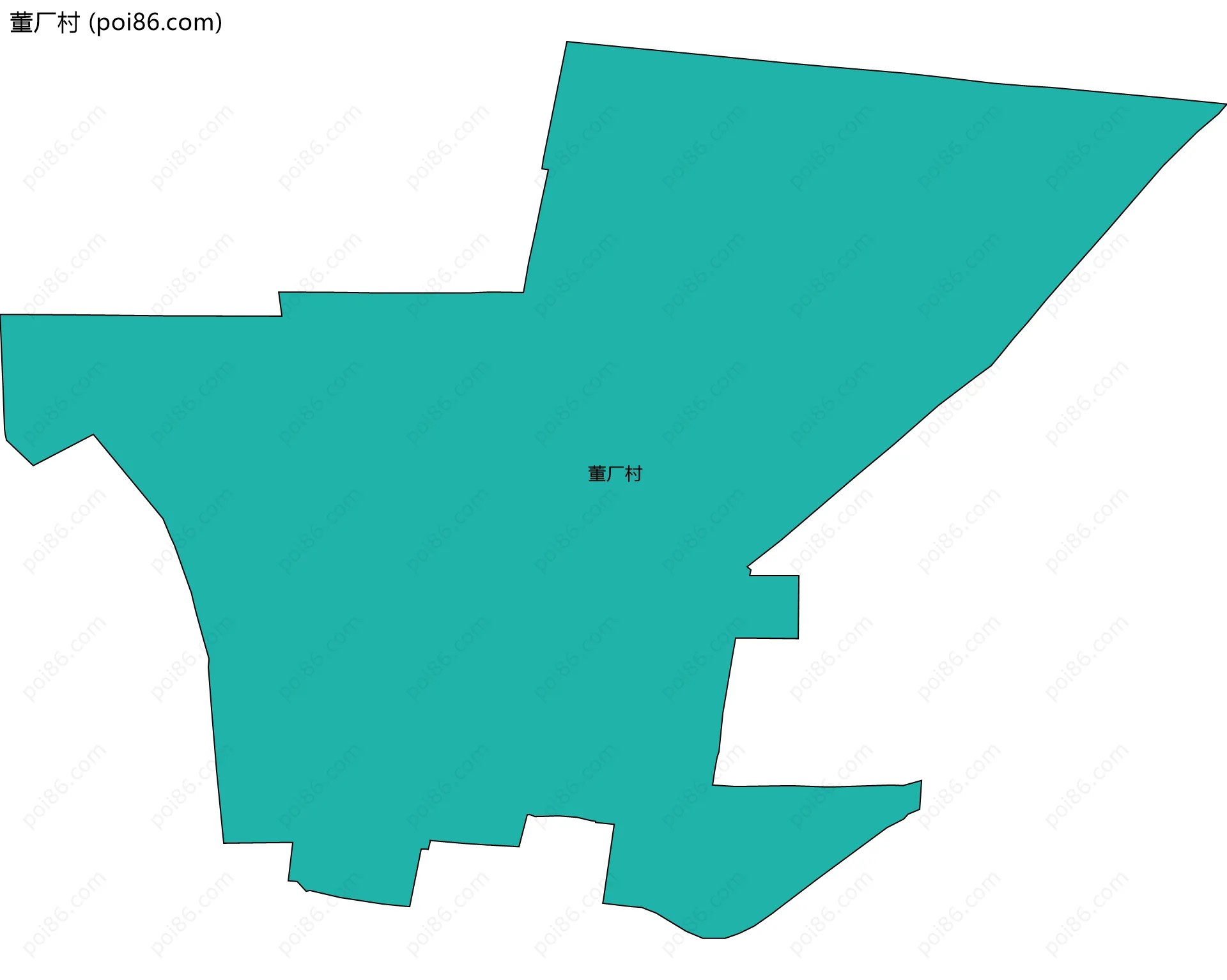 董厂村边界地图