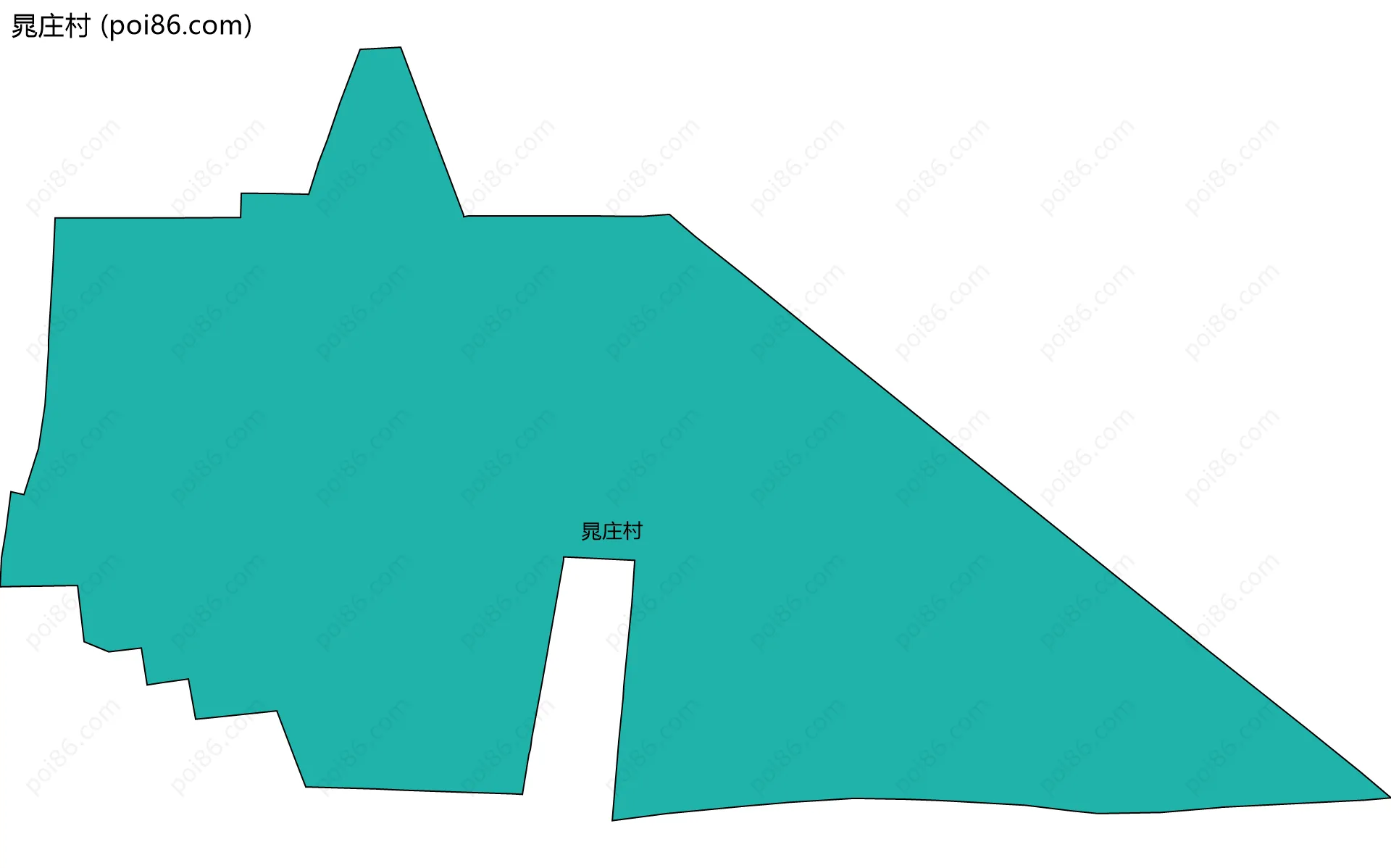 晁庄村边界地图