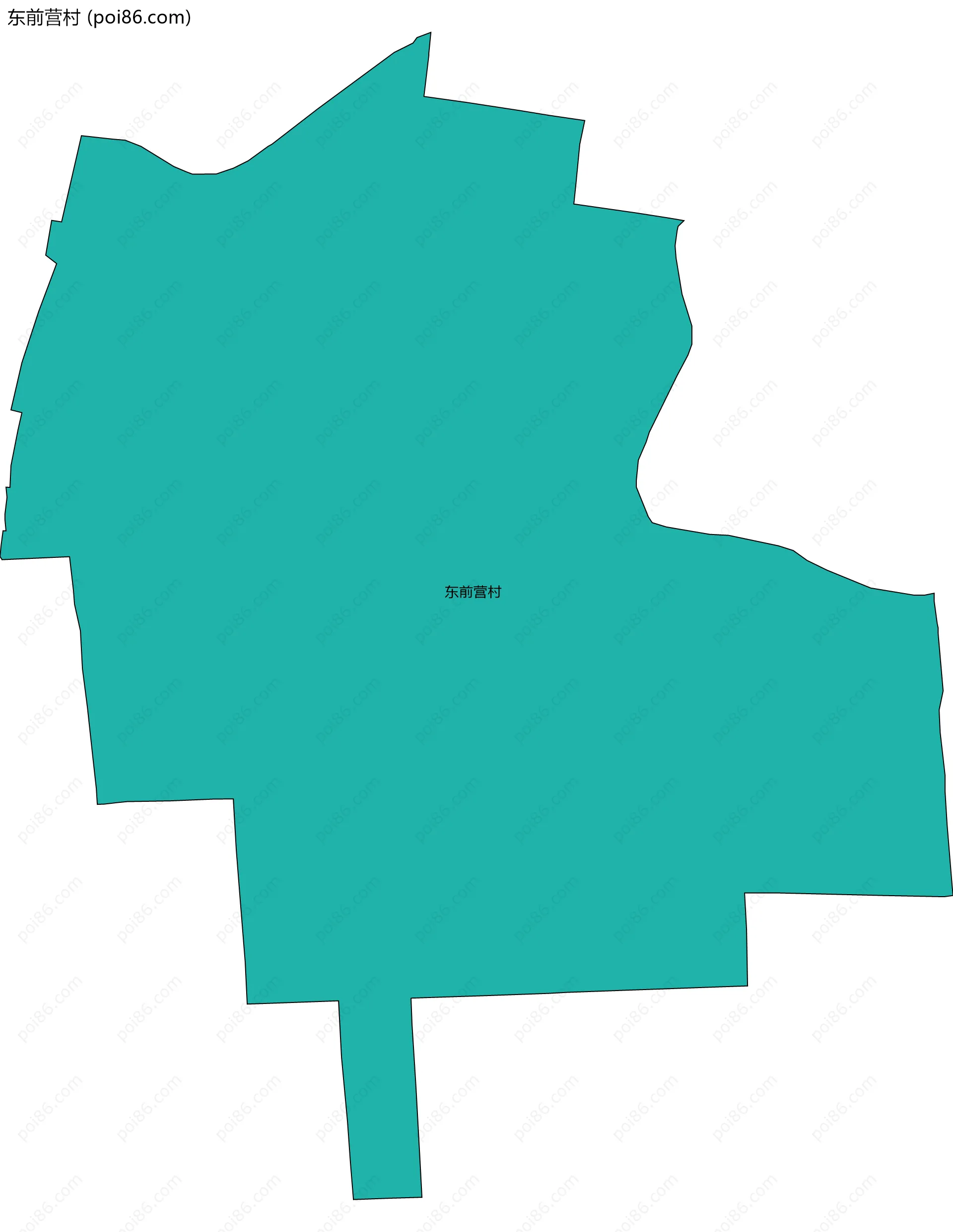 东前营村边界地图