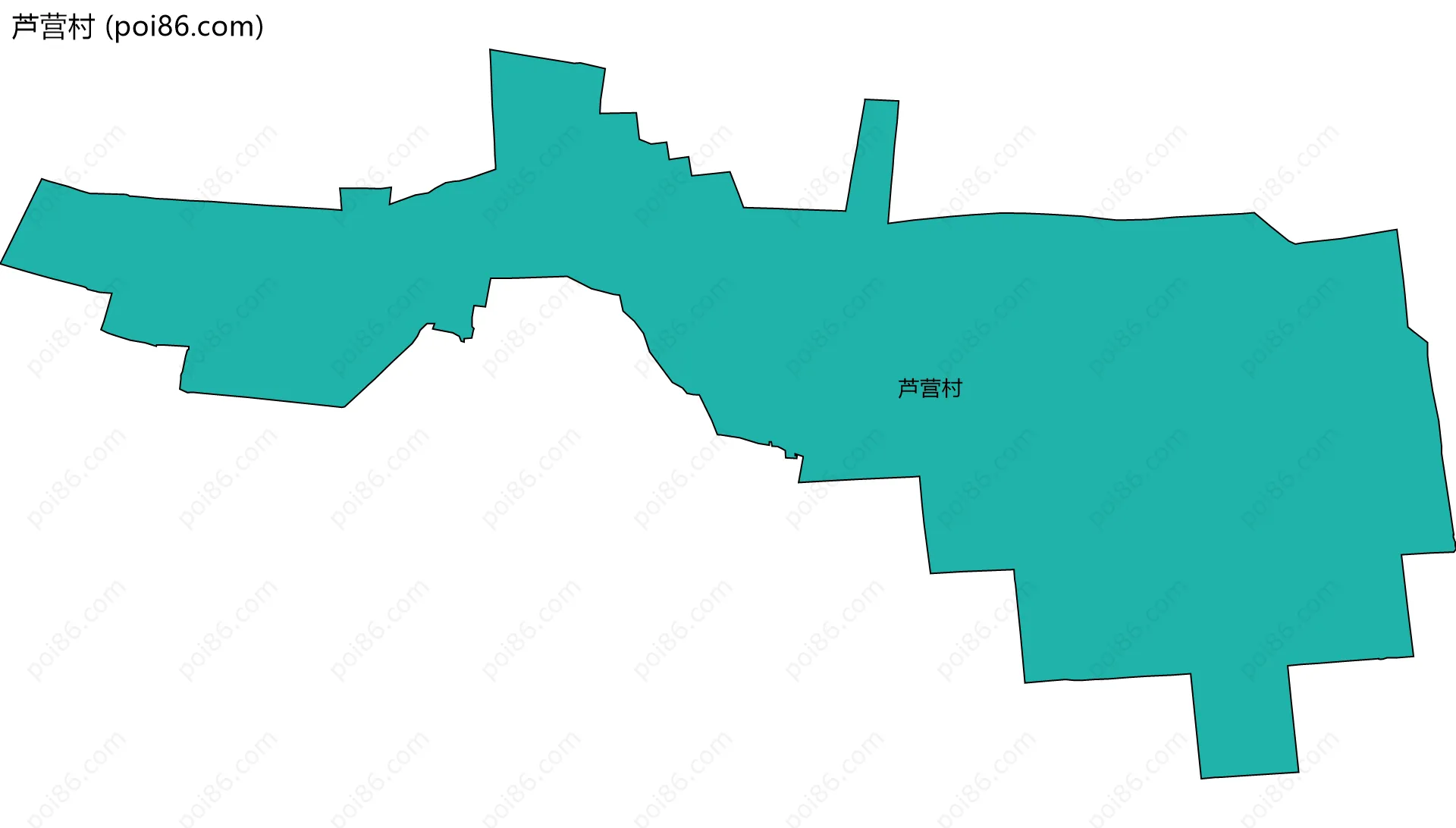 芦营村边界地图