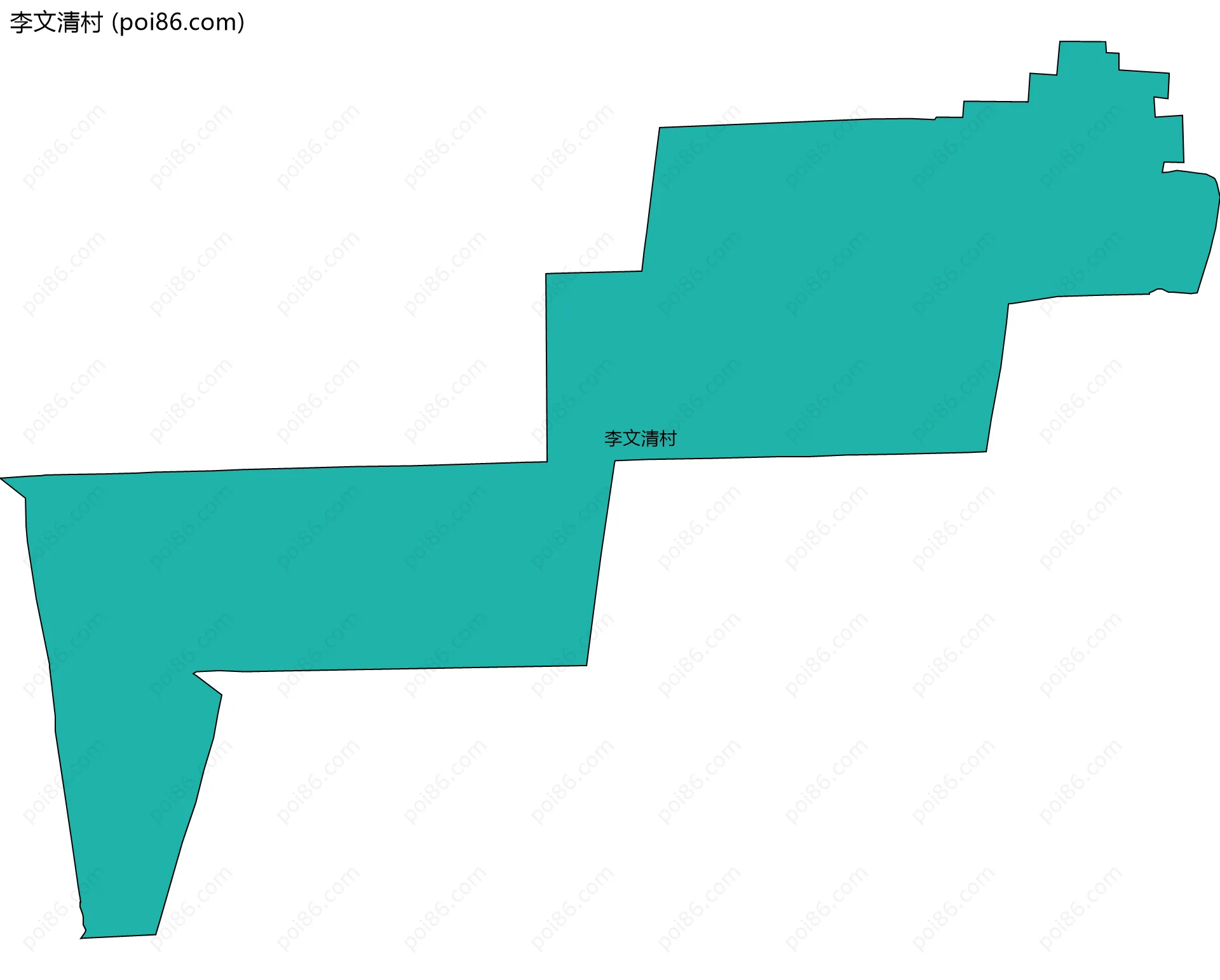 李文清村边界地图
