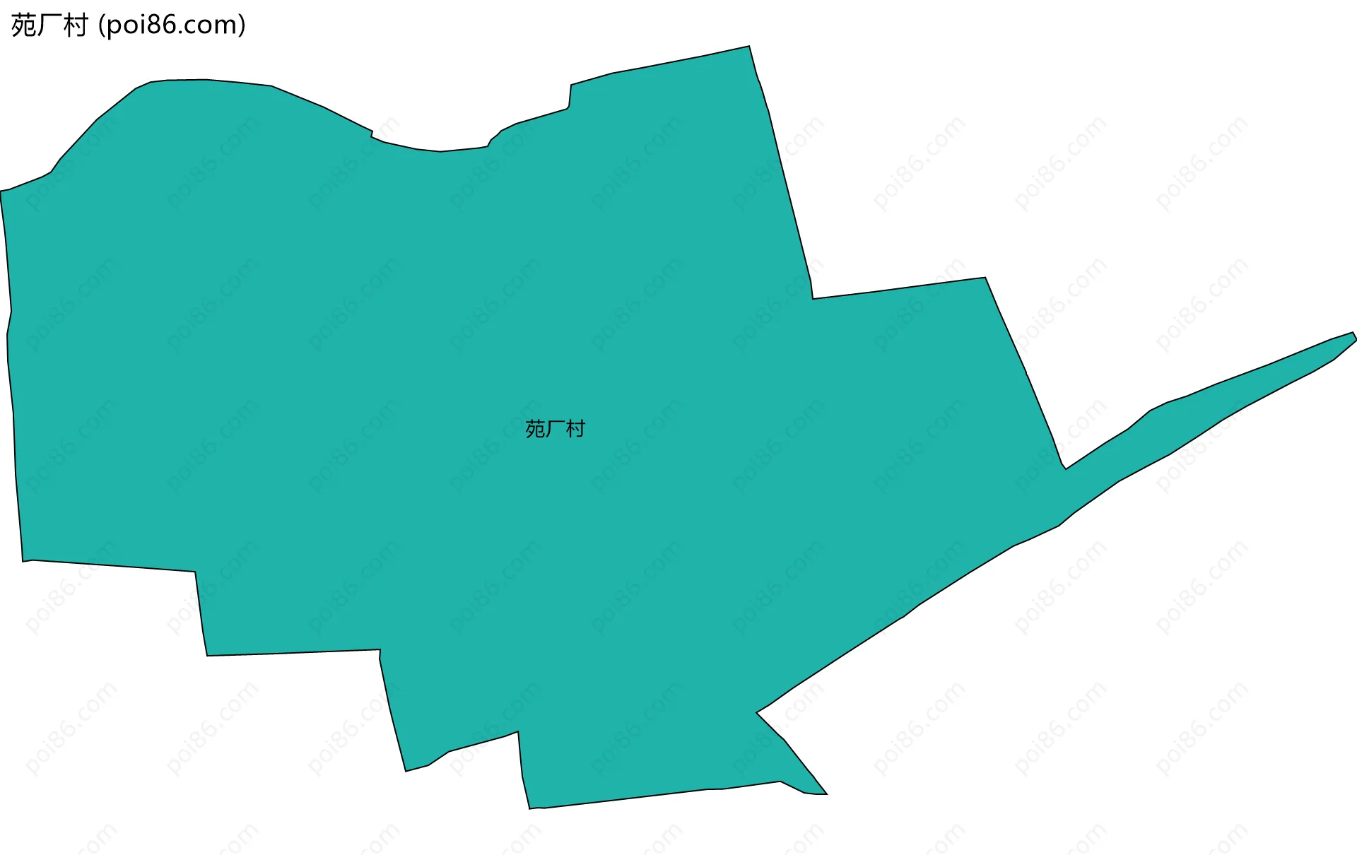 苑厂村边界地图