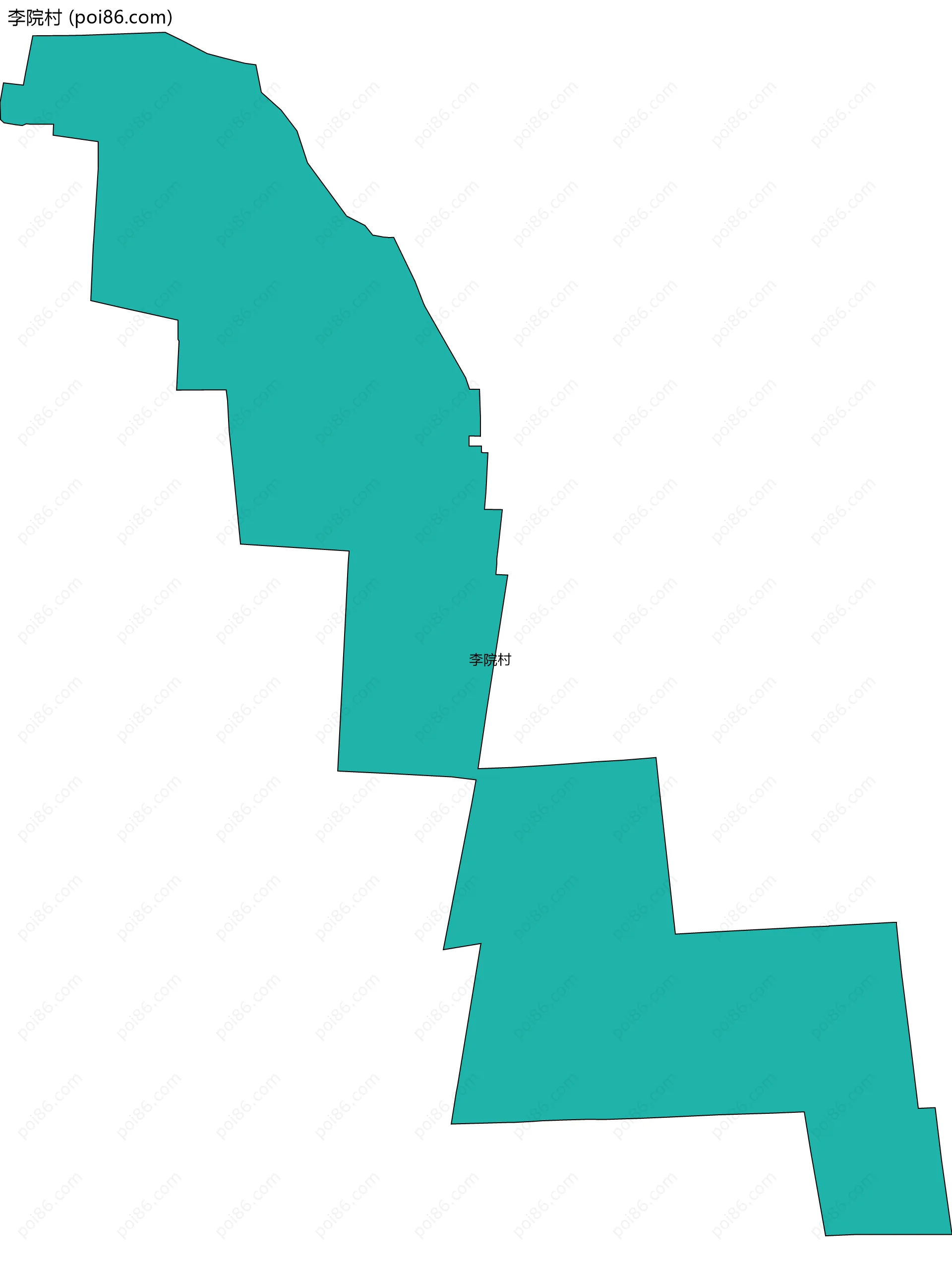 李院村边界地图