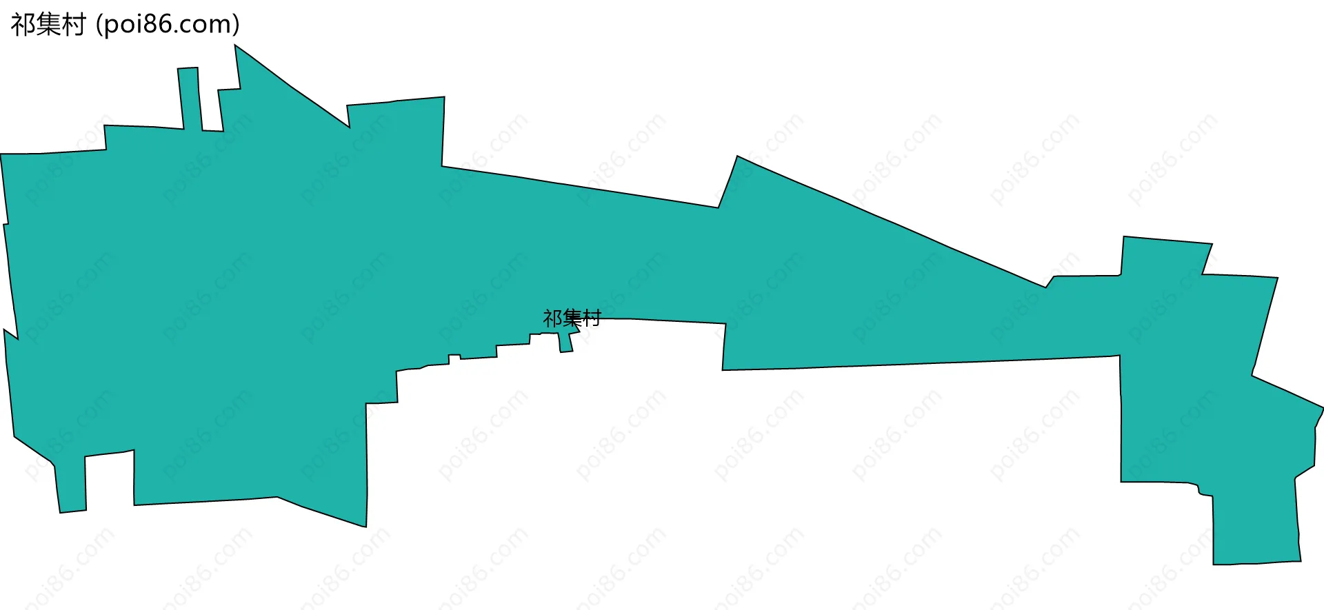 祁集村边界地图