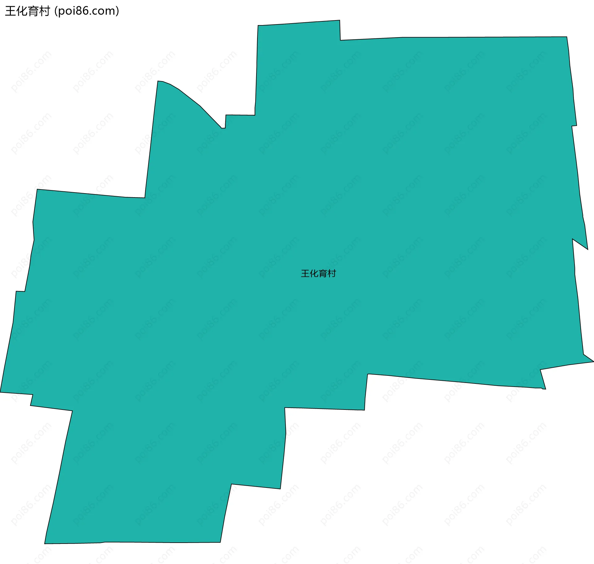 王化育村边界地图