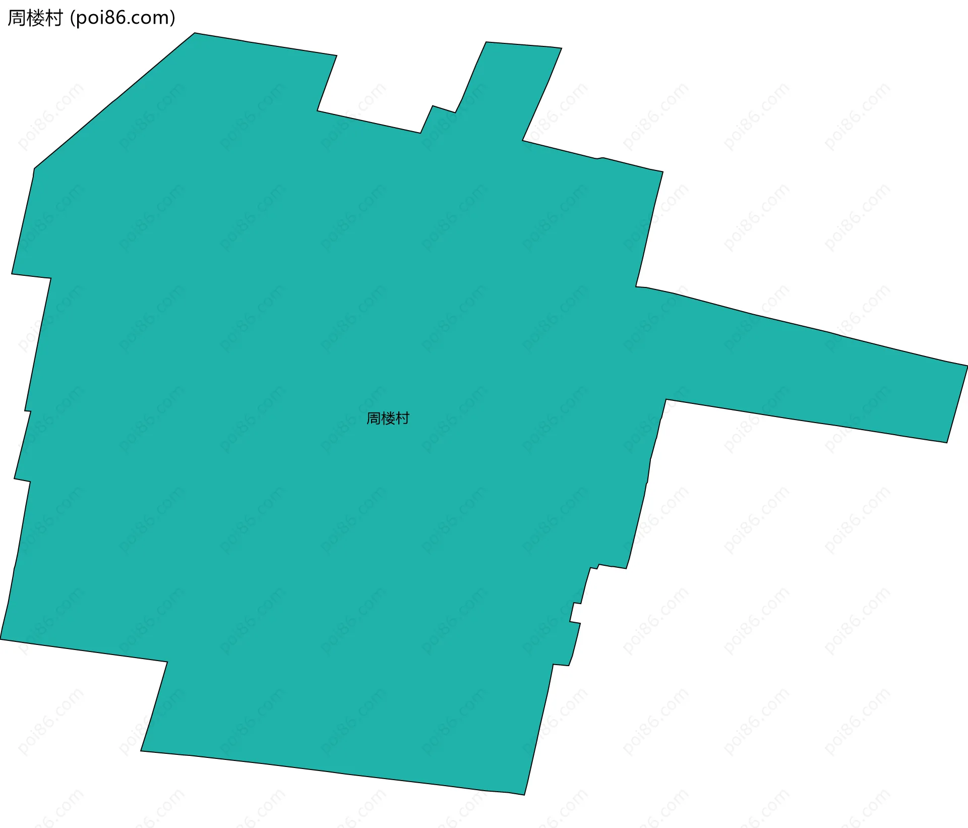 周楼村边界地图