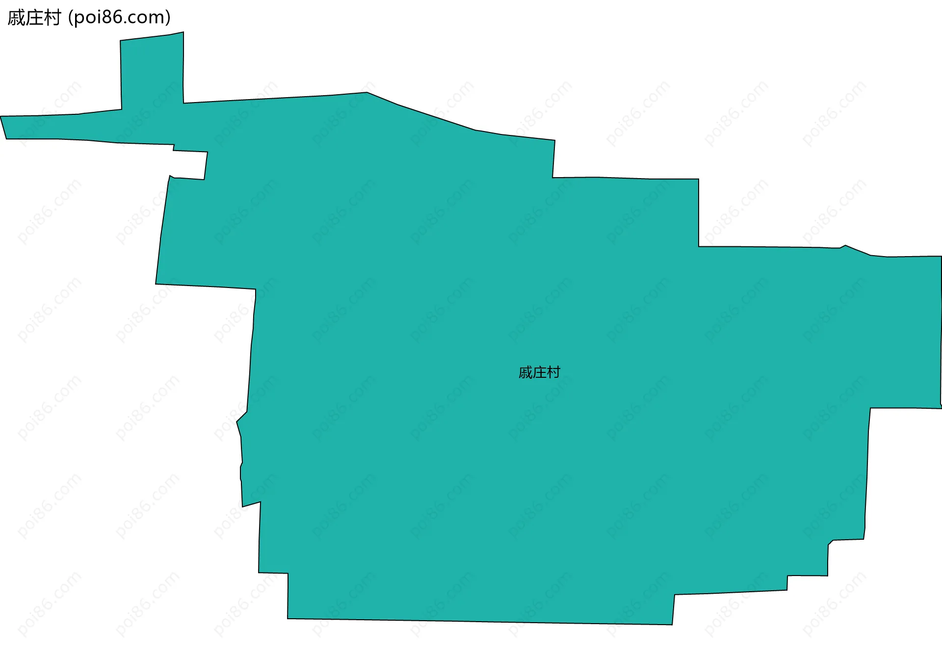 戚庄村边界地图