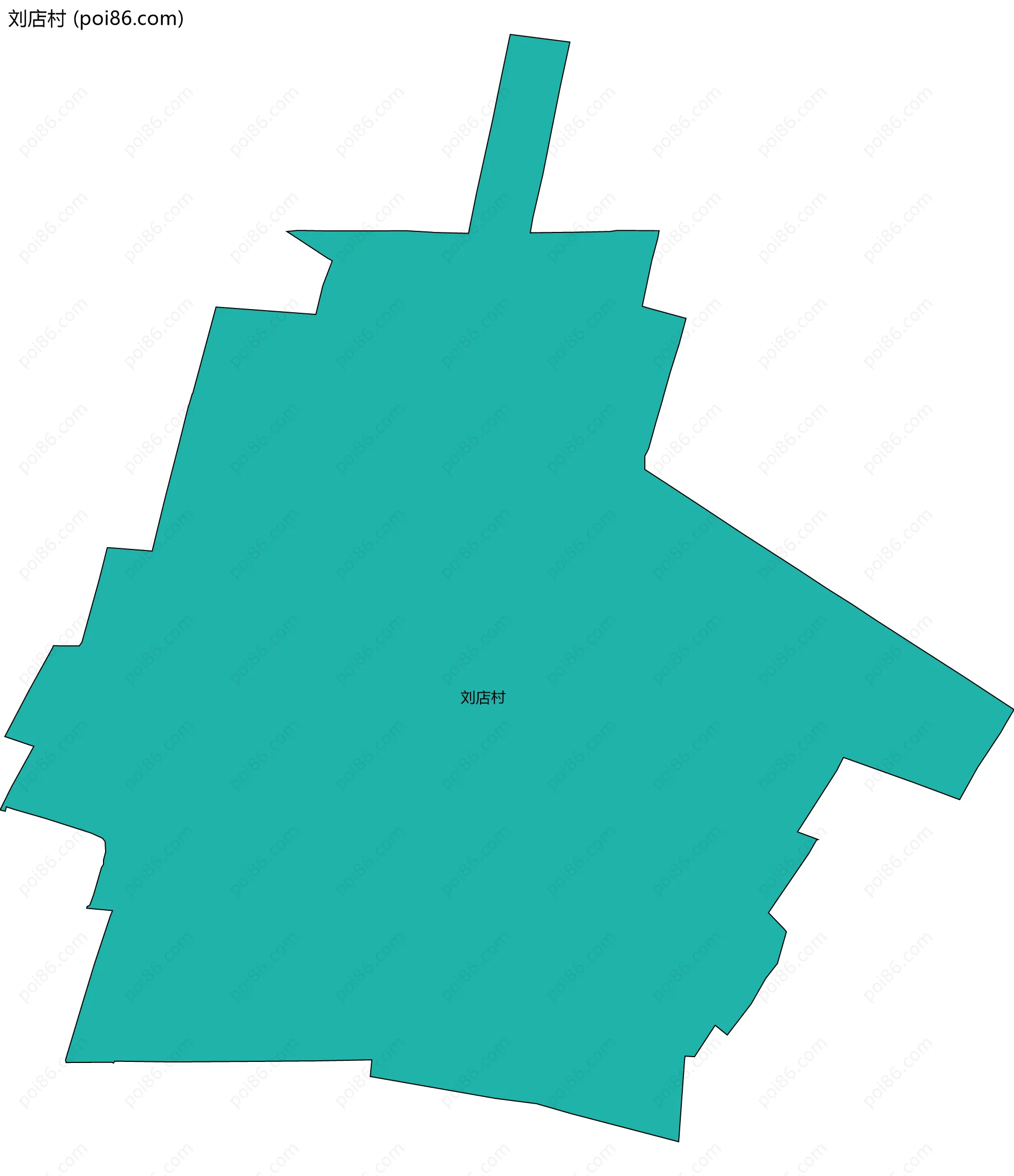 刘店村边界地图