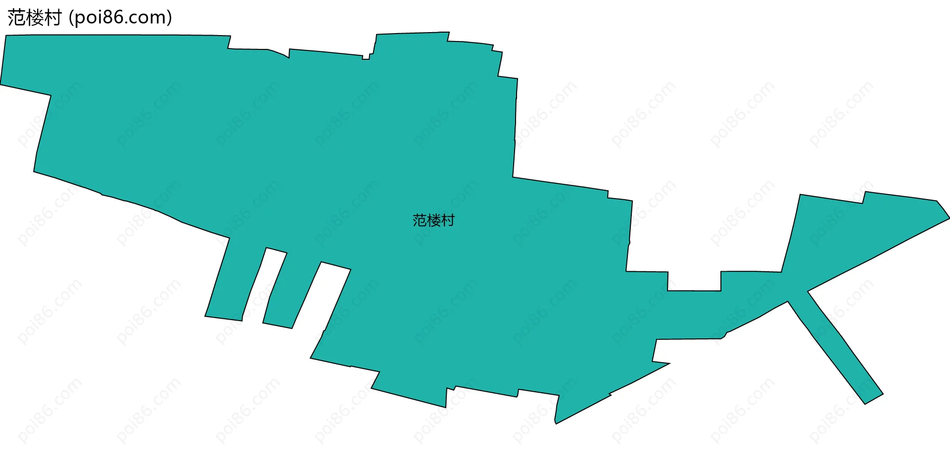 范楼村边界地图