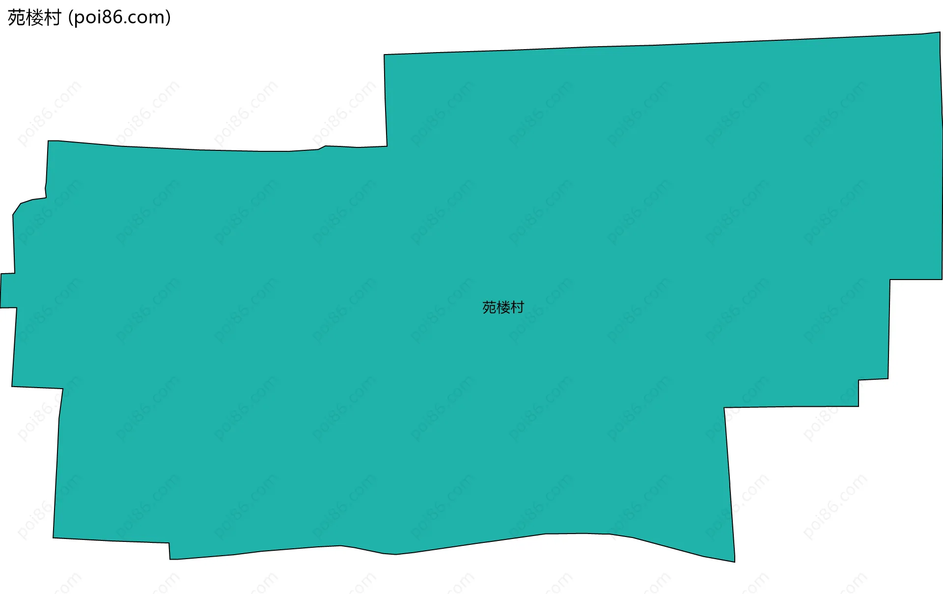 苑楼村边界地图