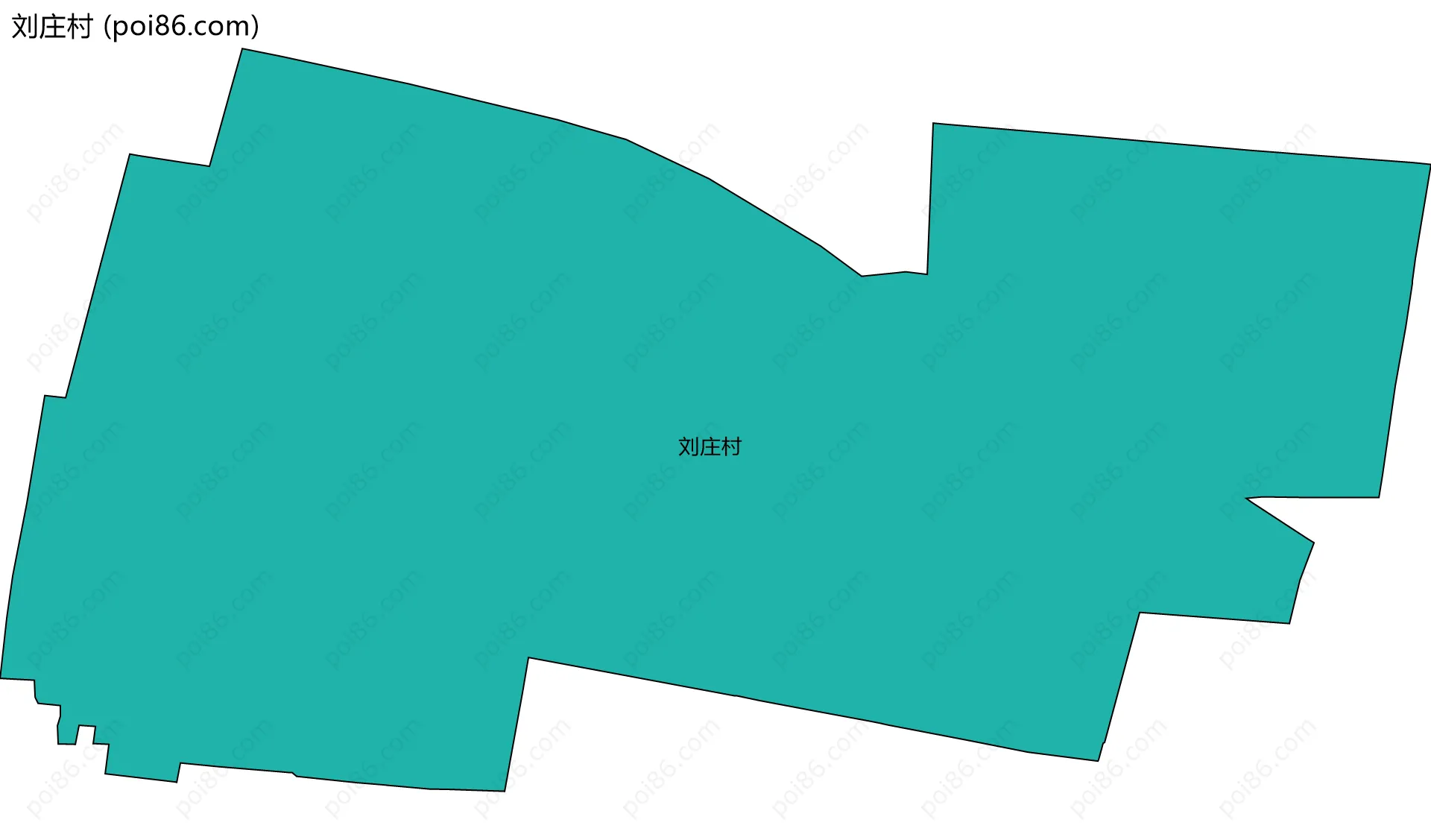 刘庄村边界地图