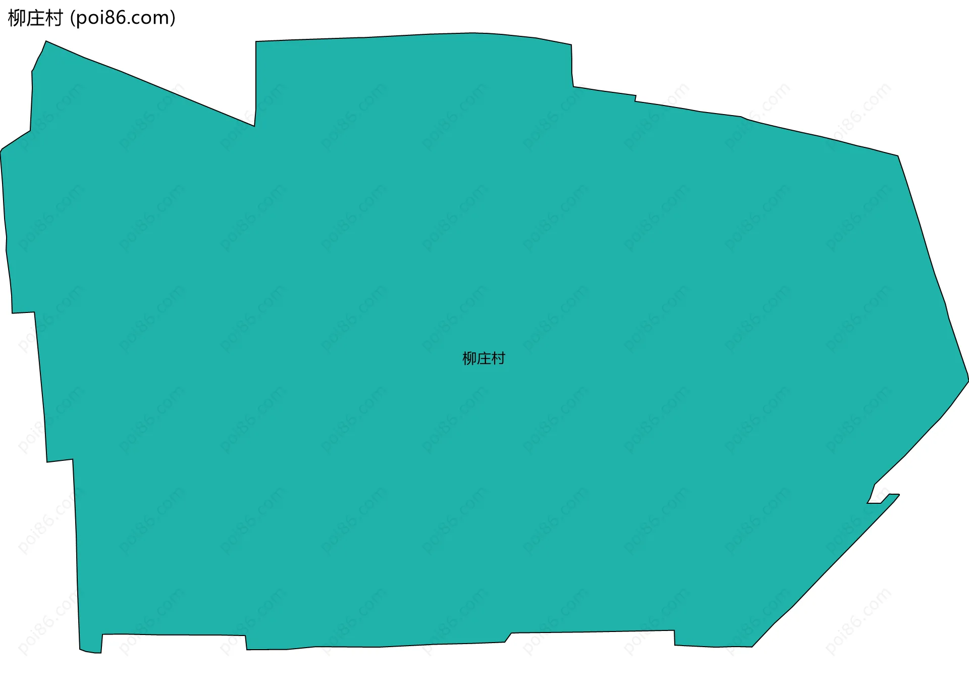 柳庄村边界地图