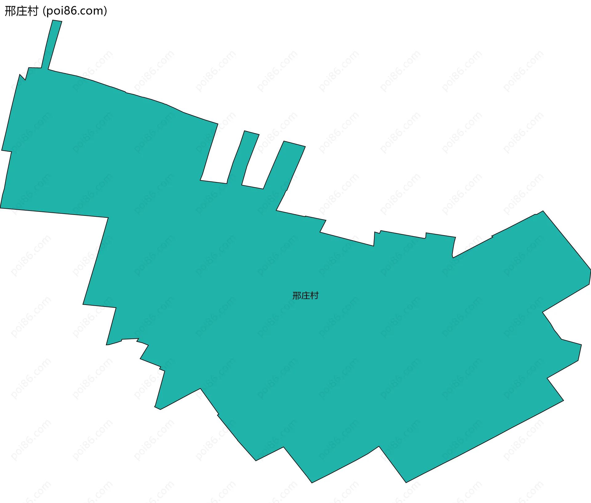 邢庄村边界地图