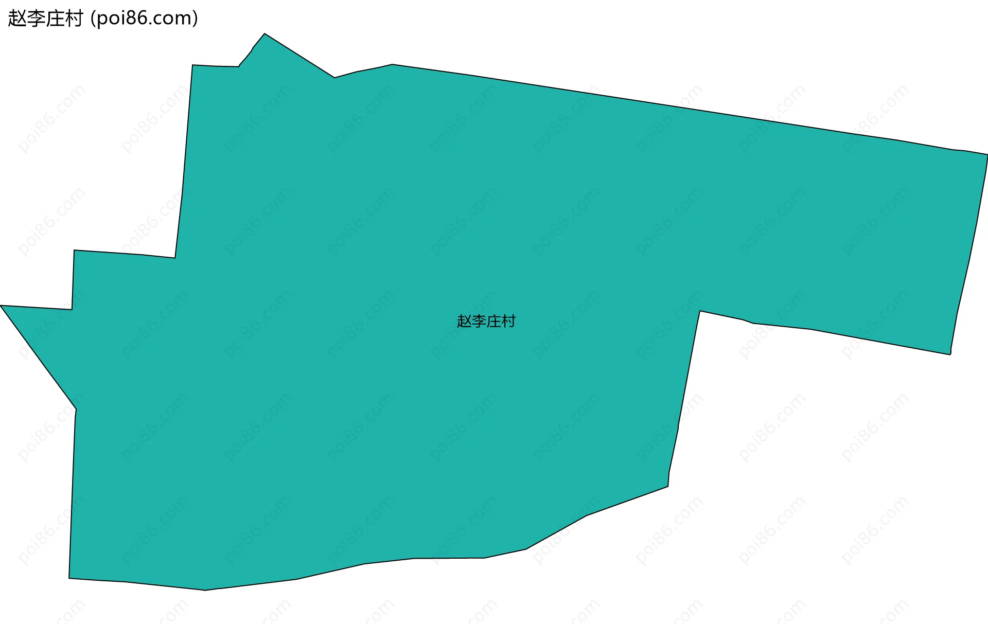 赵李庄村边界地图