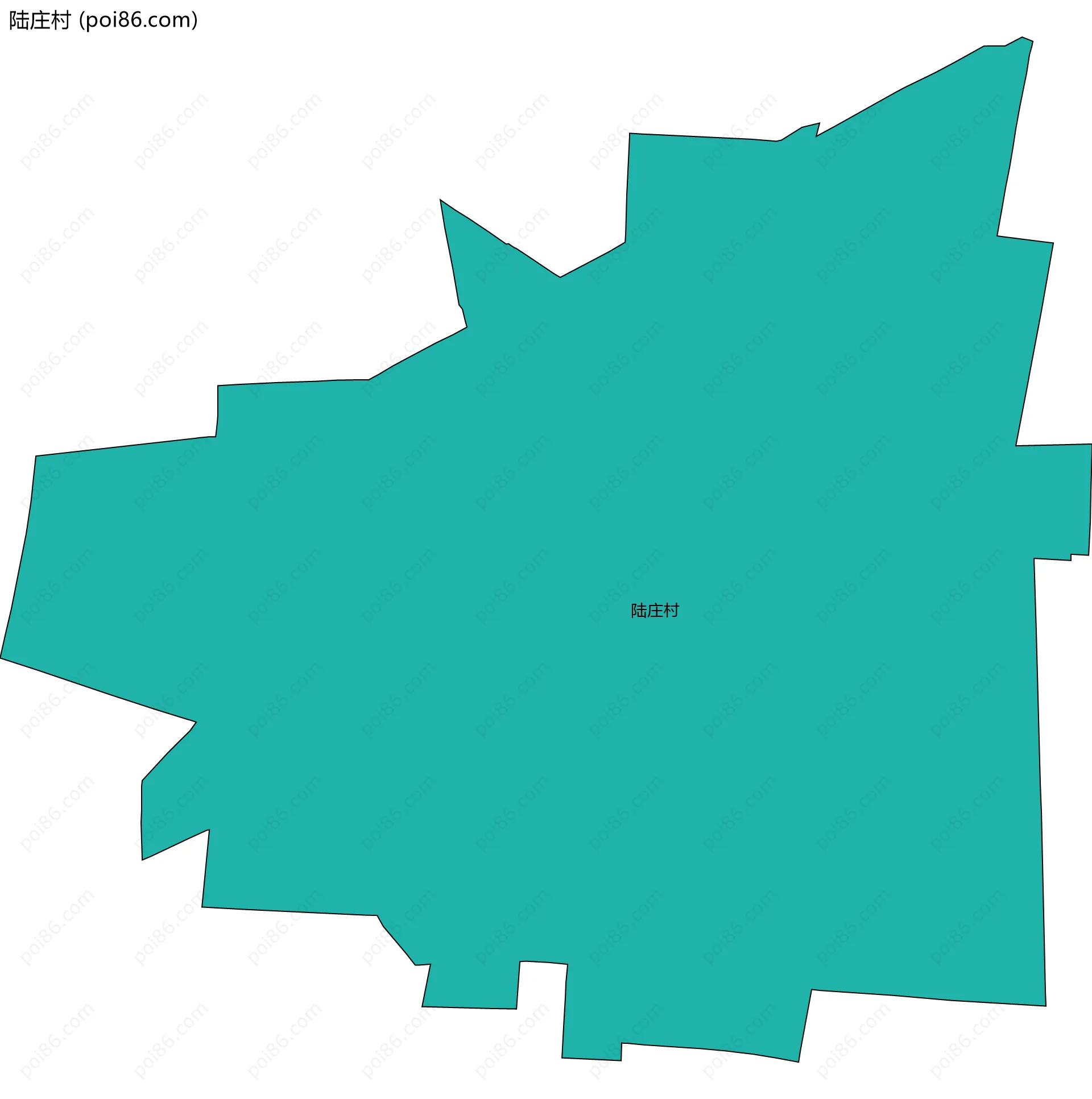陆庄村边界地图