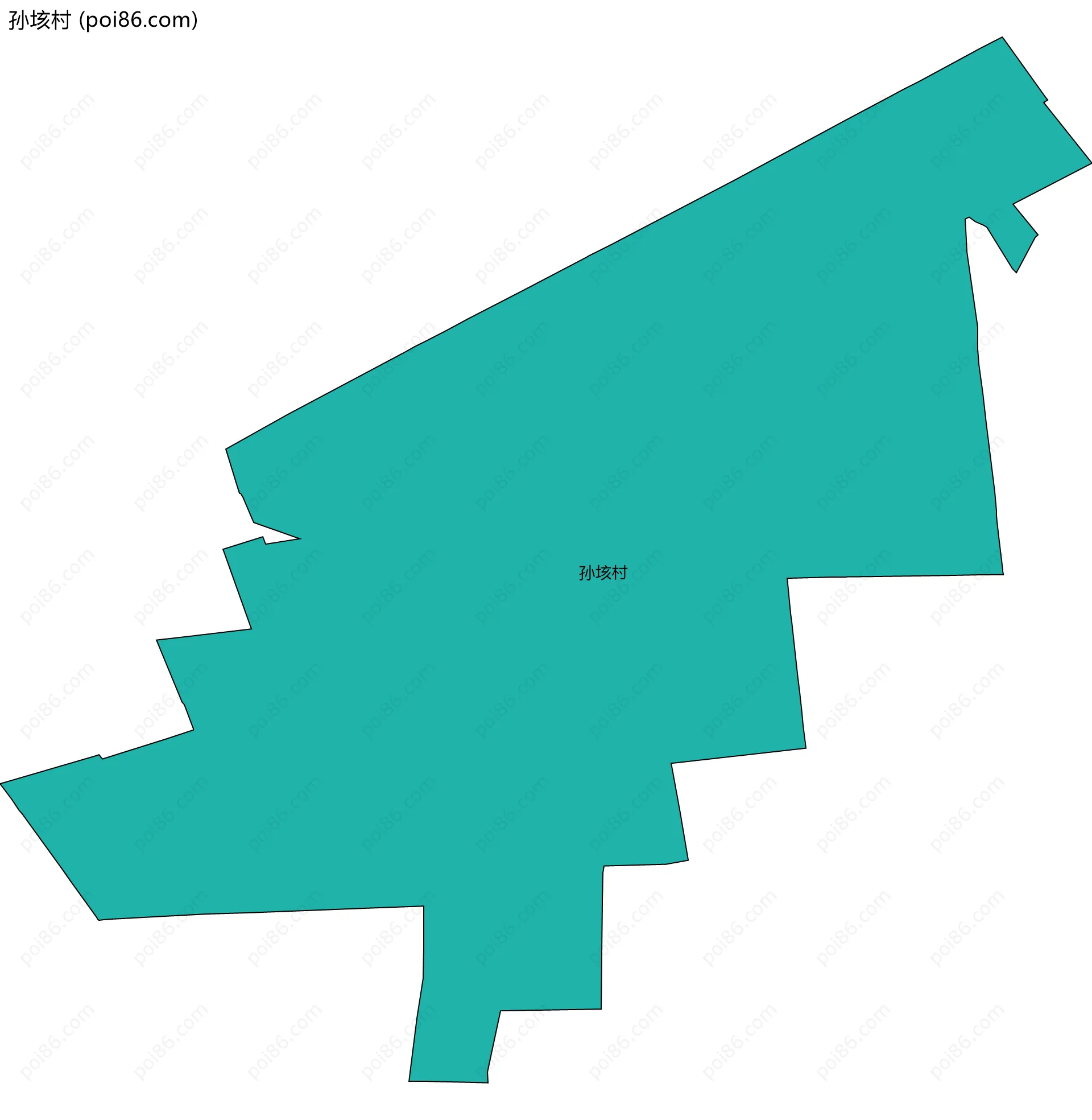 孙垓村边界地图
