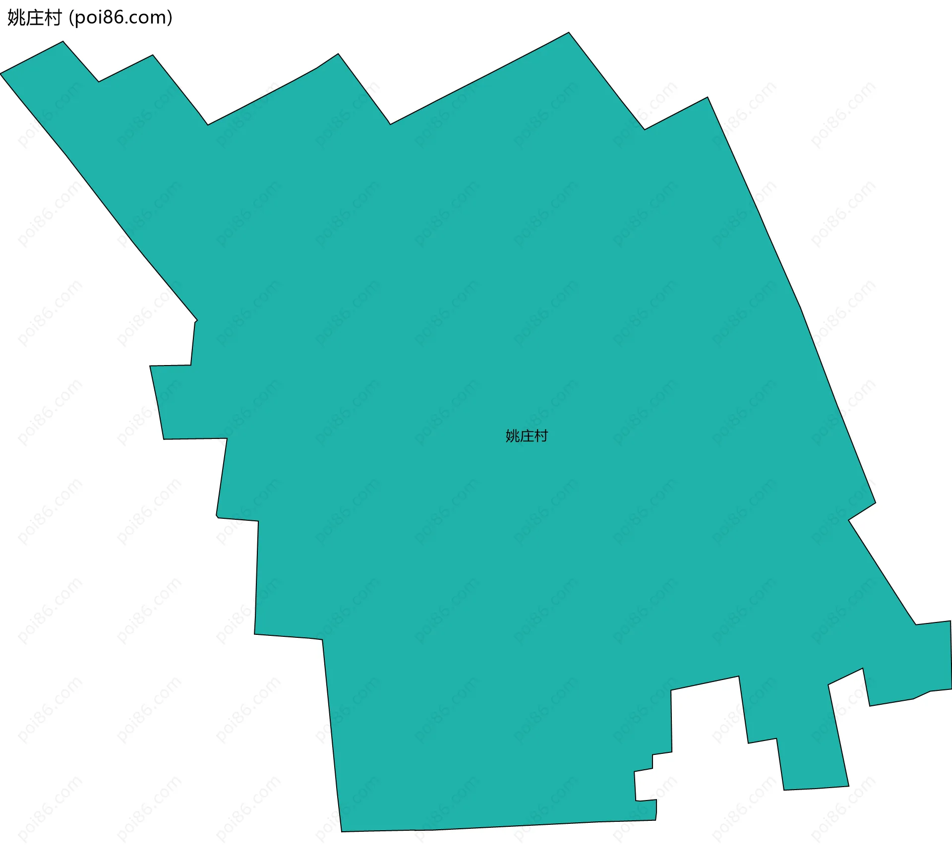 姚庄村边界地图