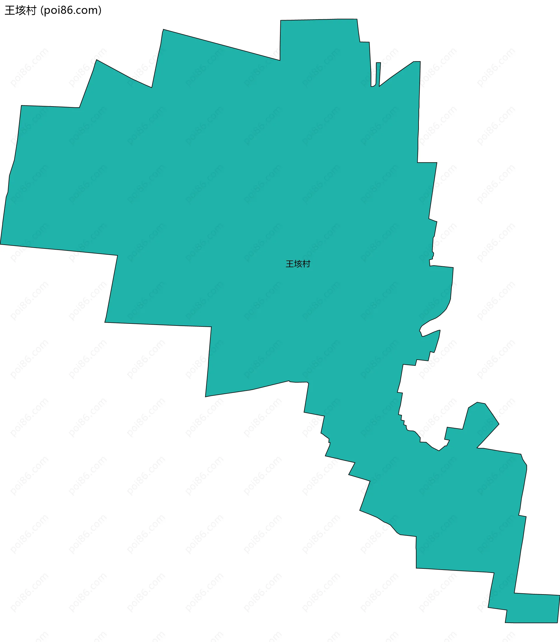 王垓村边界地图