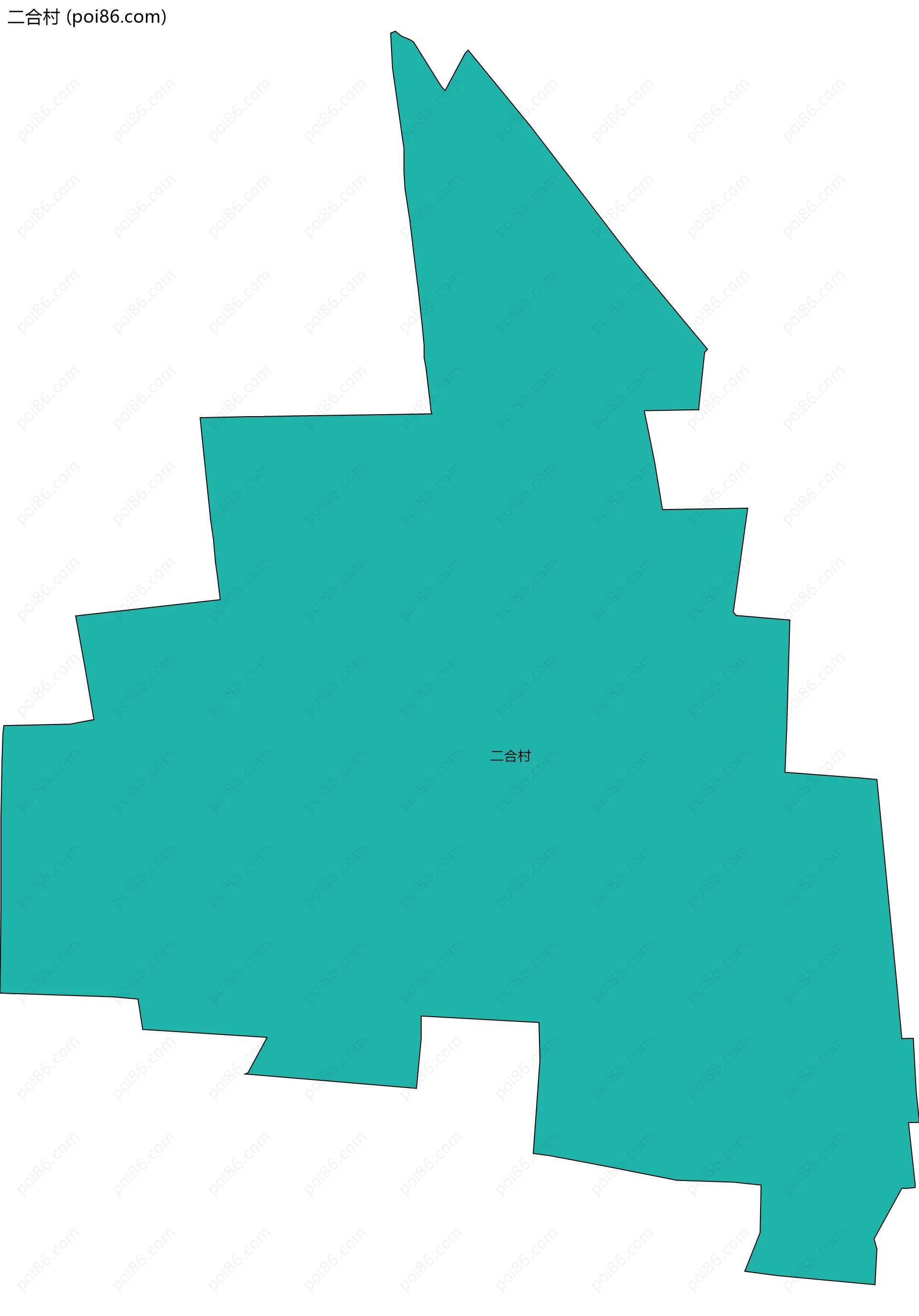 二合村边界地图