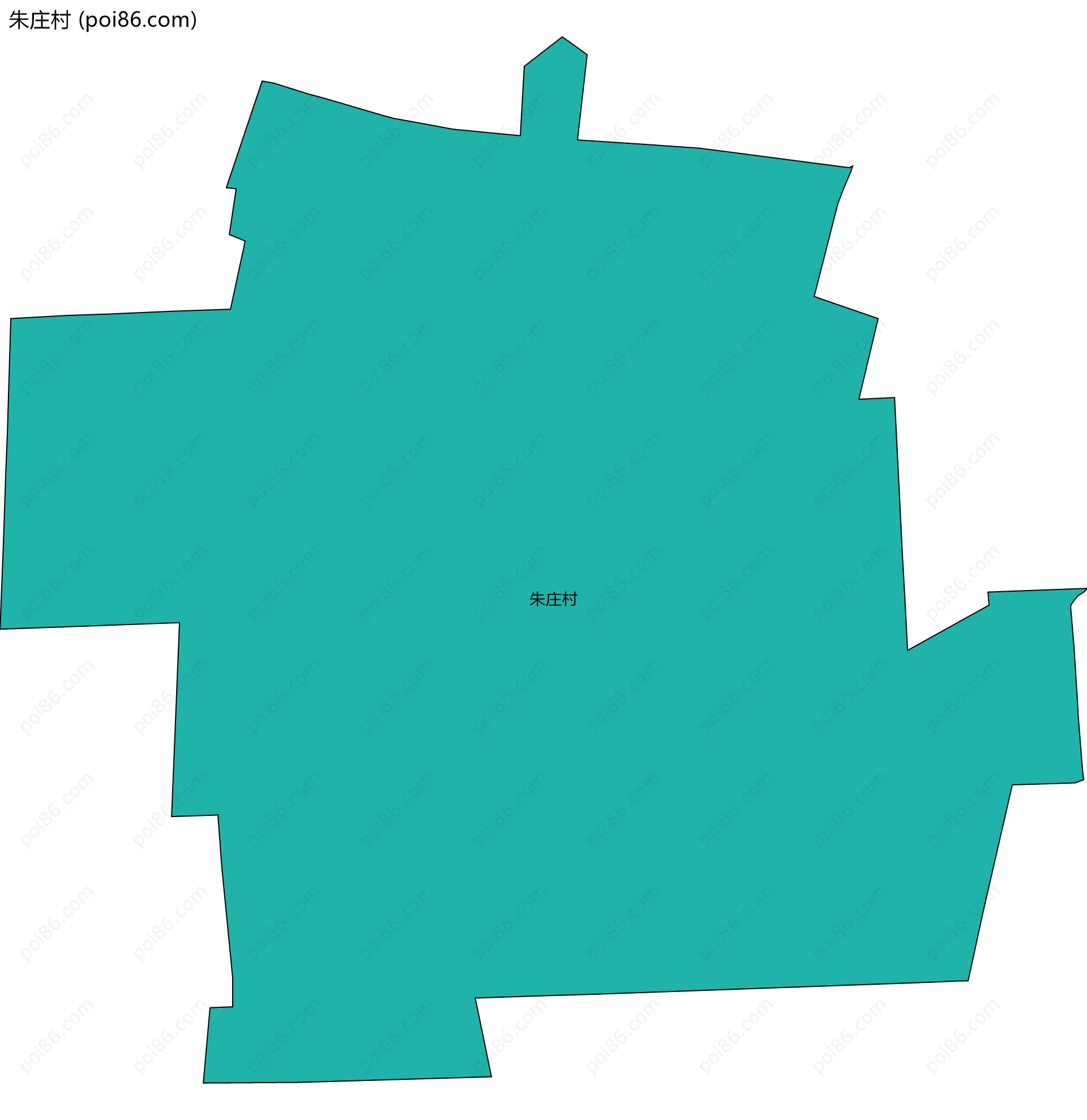 朱庄村边界地图