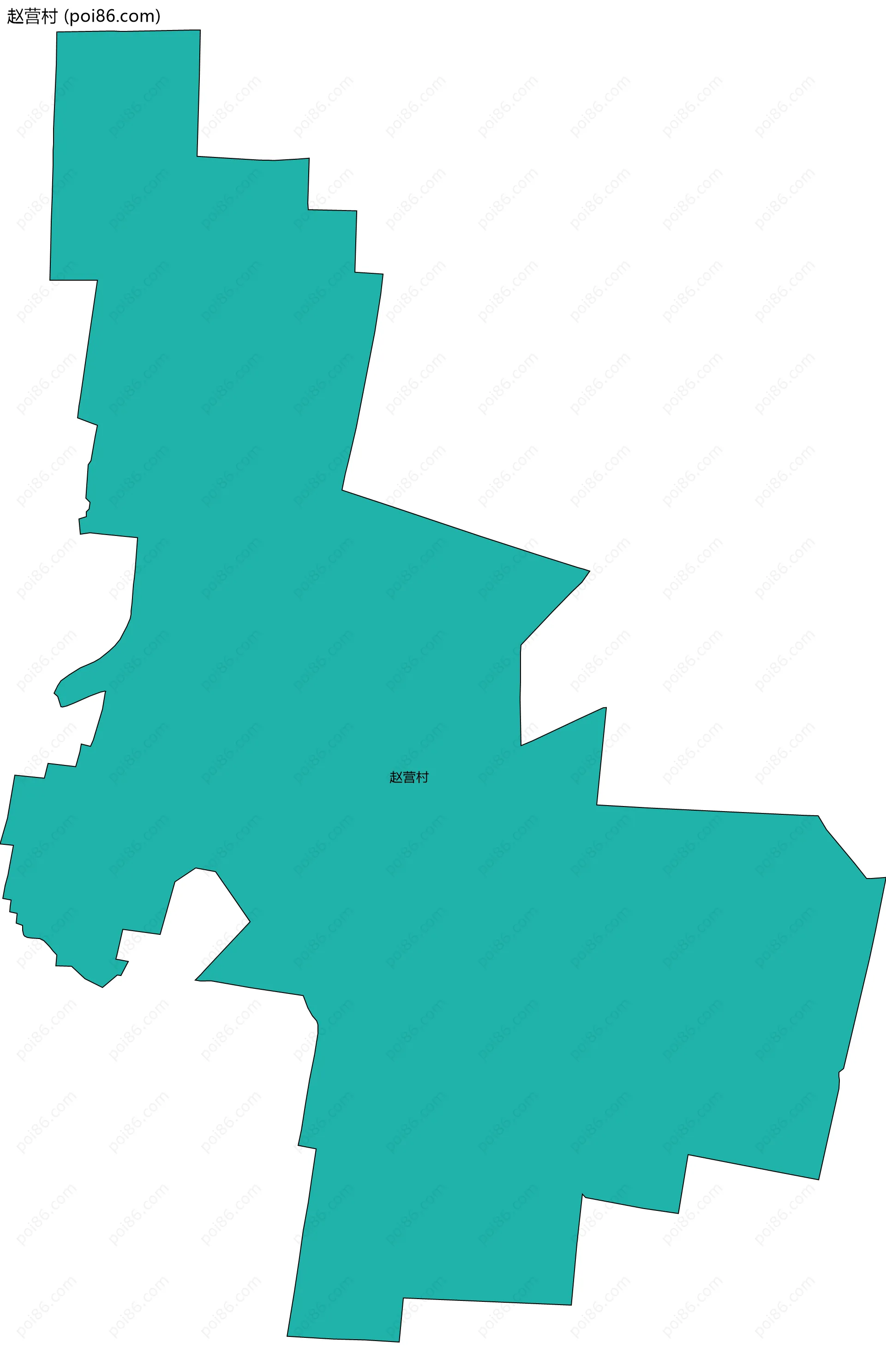 赵营村边界地图