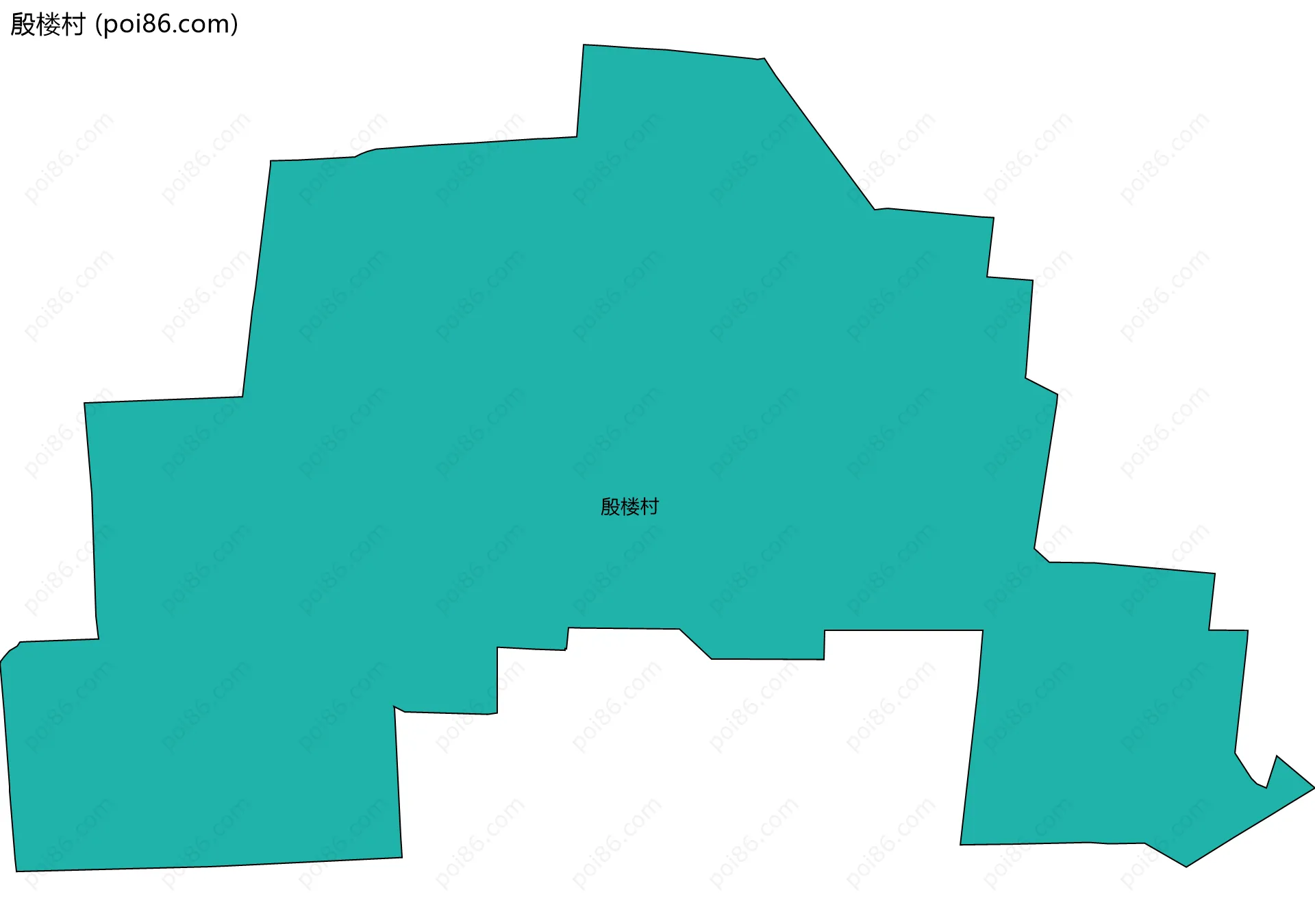 殷楼村边界地图